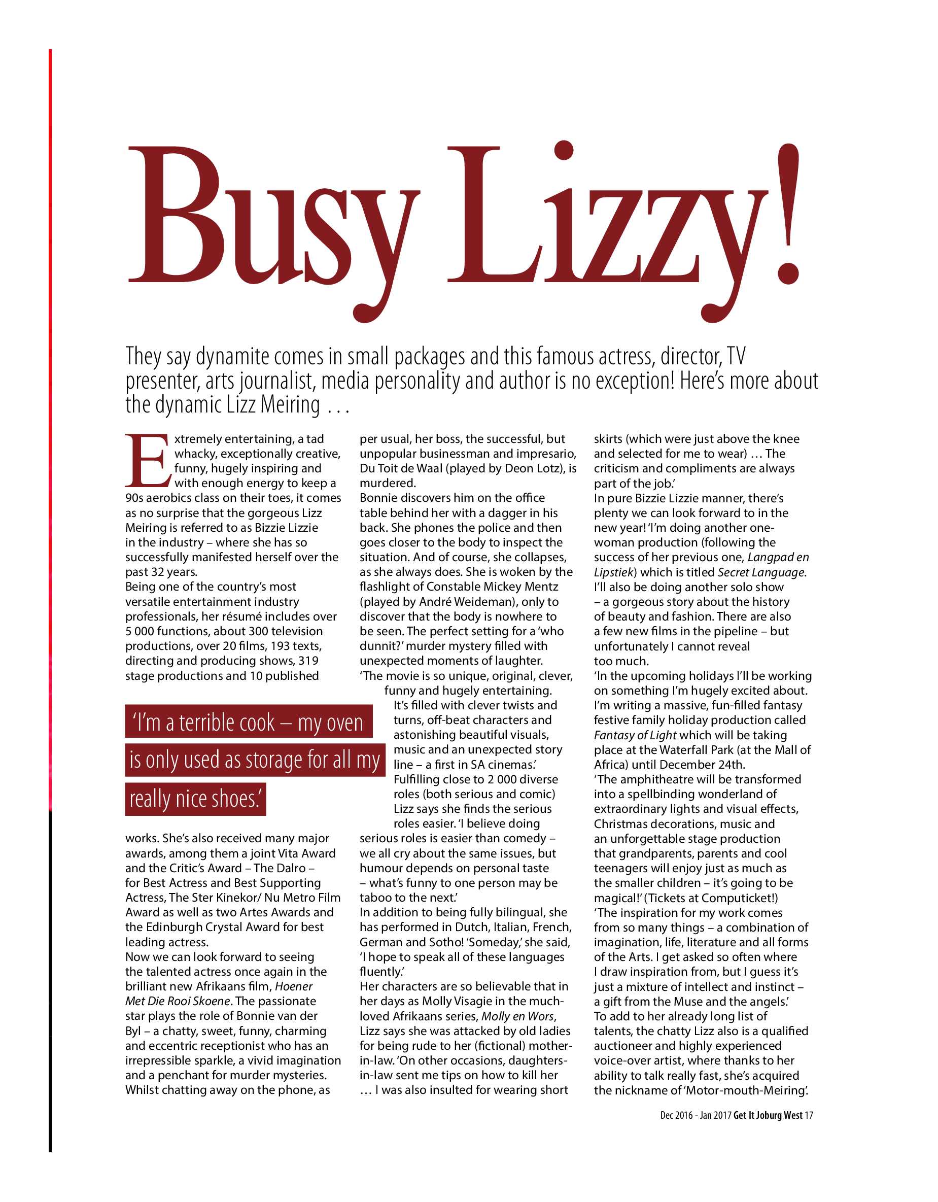 Get it Joburg West Dec 2016 – Jan 2017 page 17