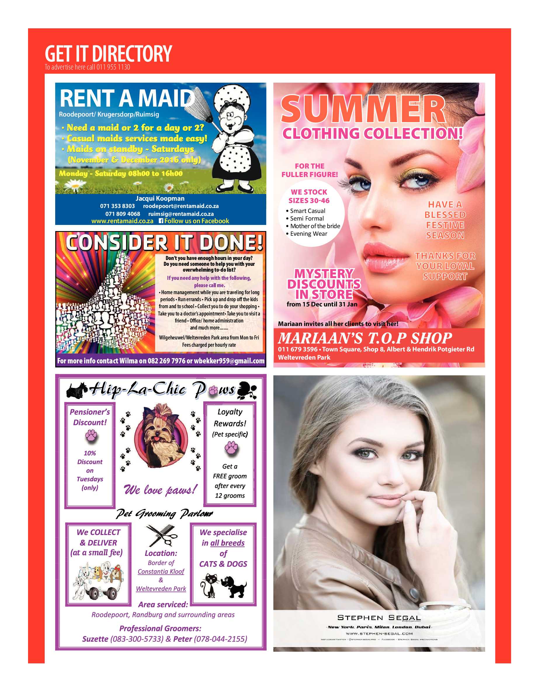 Get it Joburg West Dec 2016 – Jan 2017 page 54