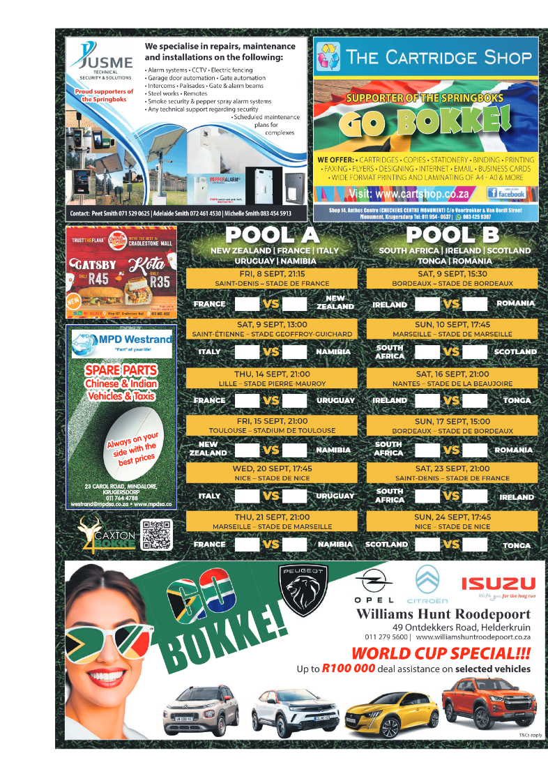 Roodepoort Northsider WCR Fixtures 2023 page 4
