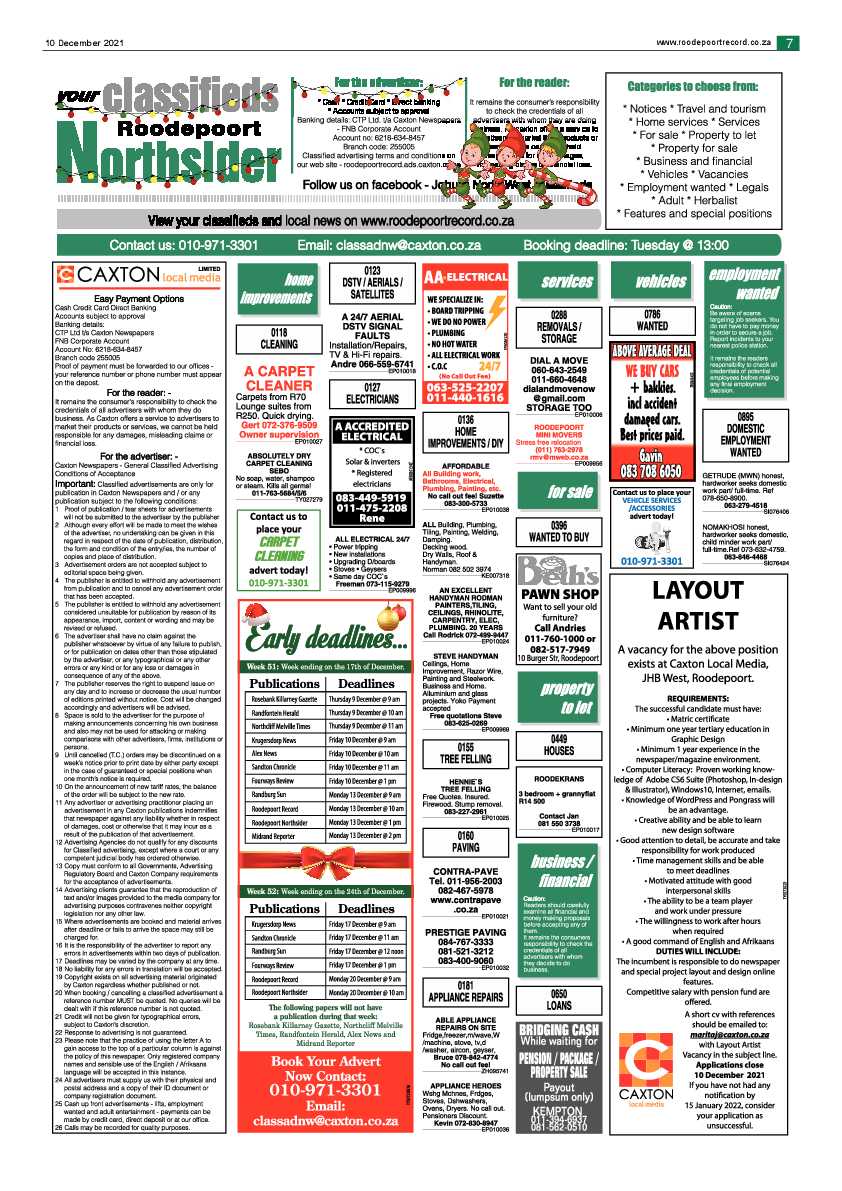 Roodepoort Northsider 10 December 2021 page 9