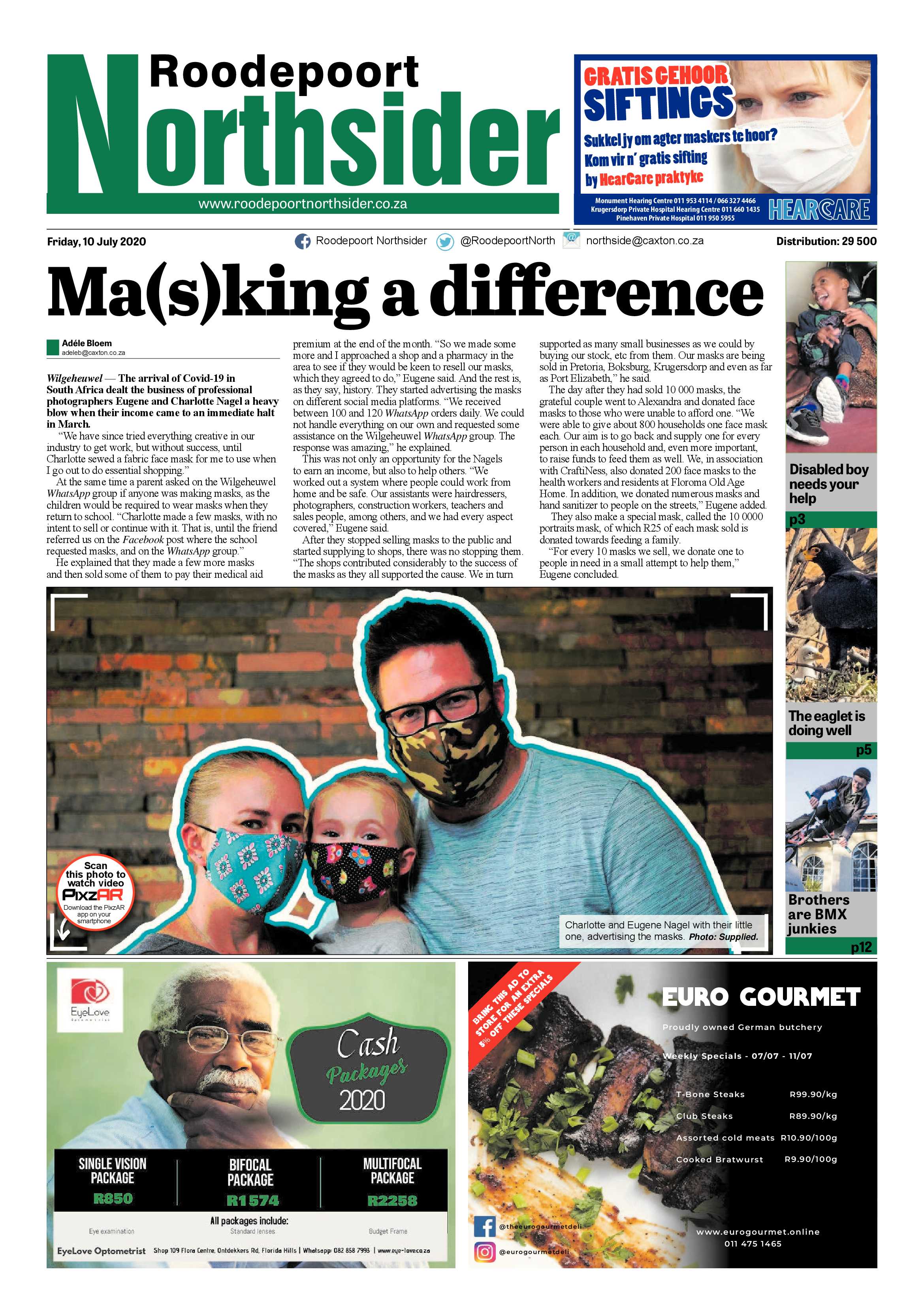 Roodepoort Northsider 10 July 2020 page 1