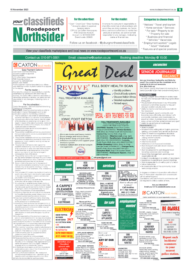 Roodepoort Northsider 10 November 2023 page 11