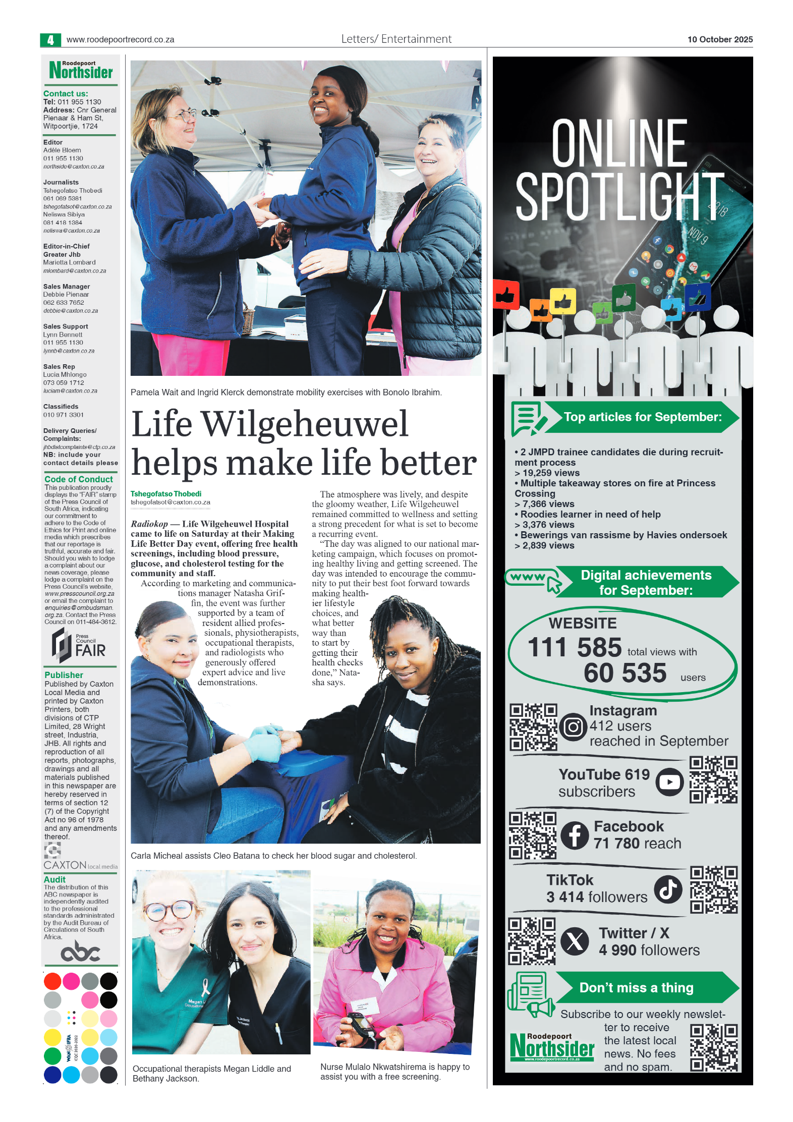 Roodepoort Northsider 10 October 2025 page 6