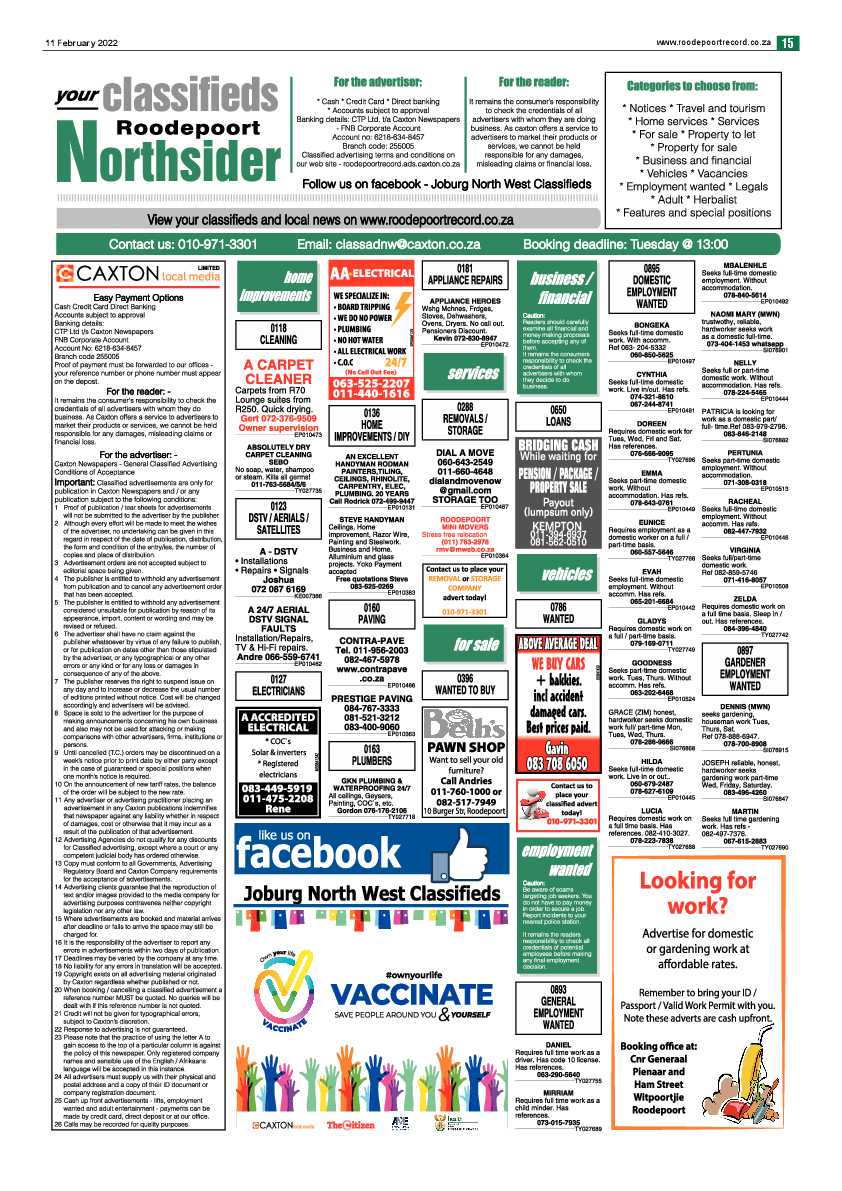 Roodepoort Northsider 11 February 2022 page 15