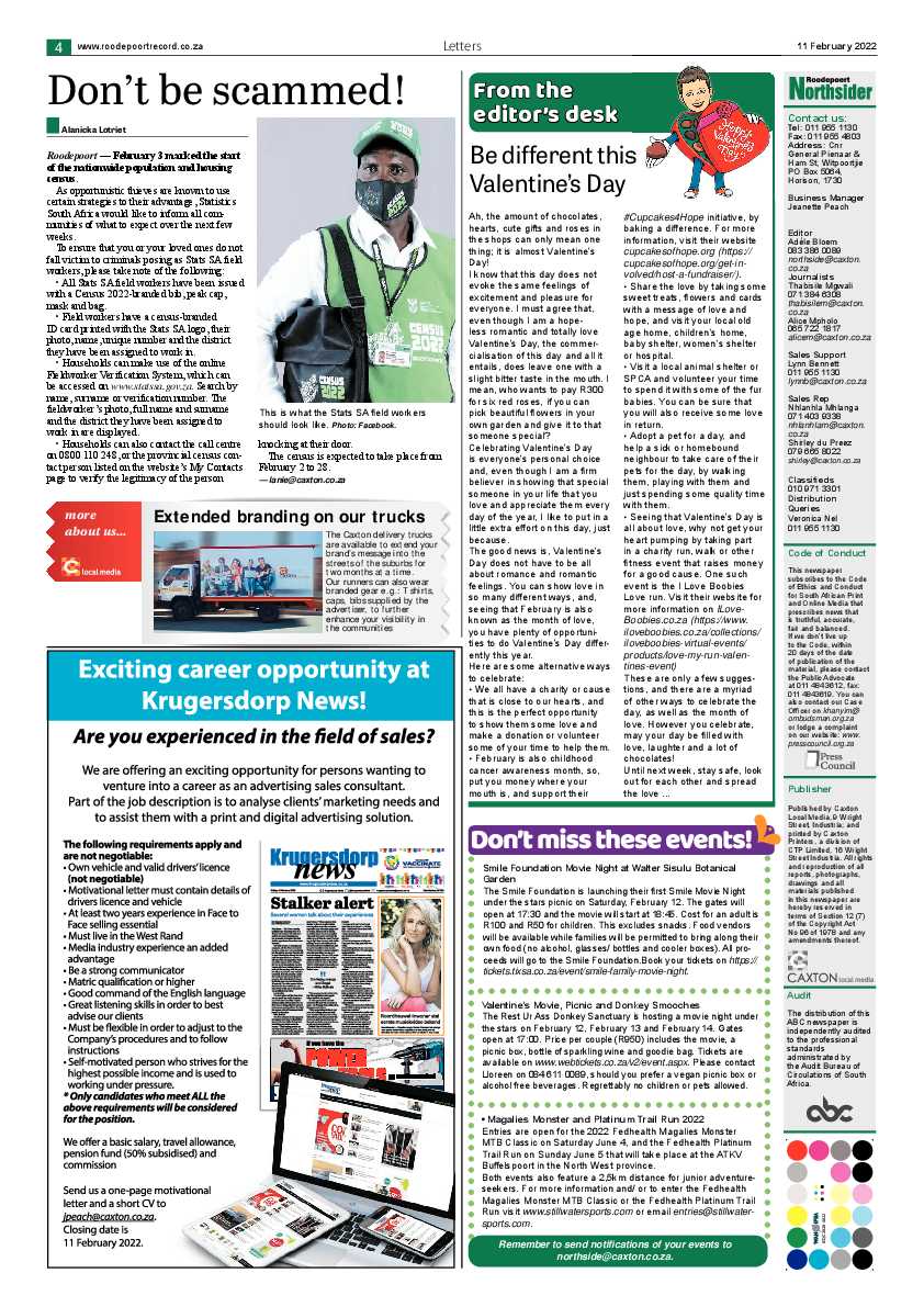 Roodepoort Northsider 11 February 2022 page 4