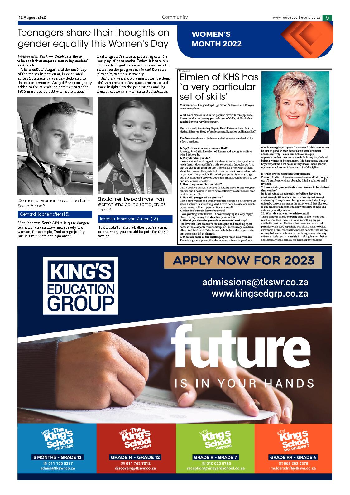 Roodepoort Northsider 12 August 2022 page 9