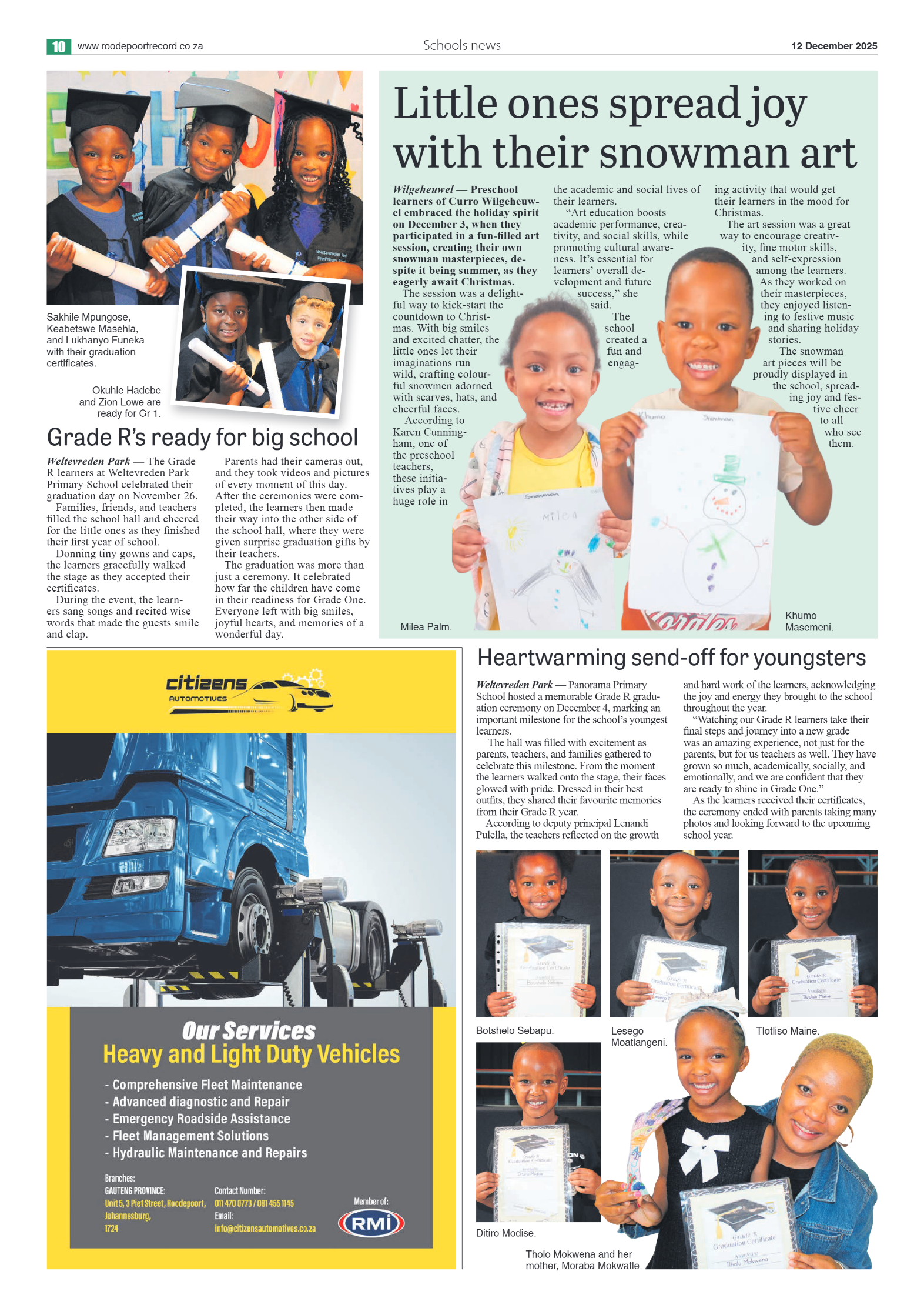 Roodepoort Northsider 12 December 2025 page 12