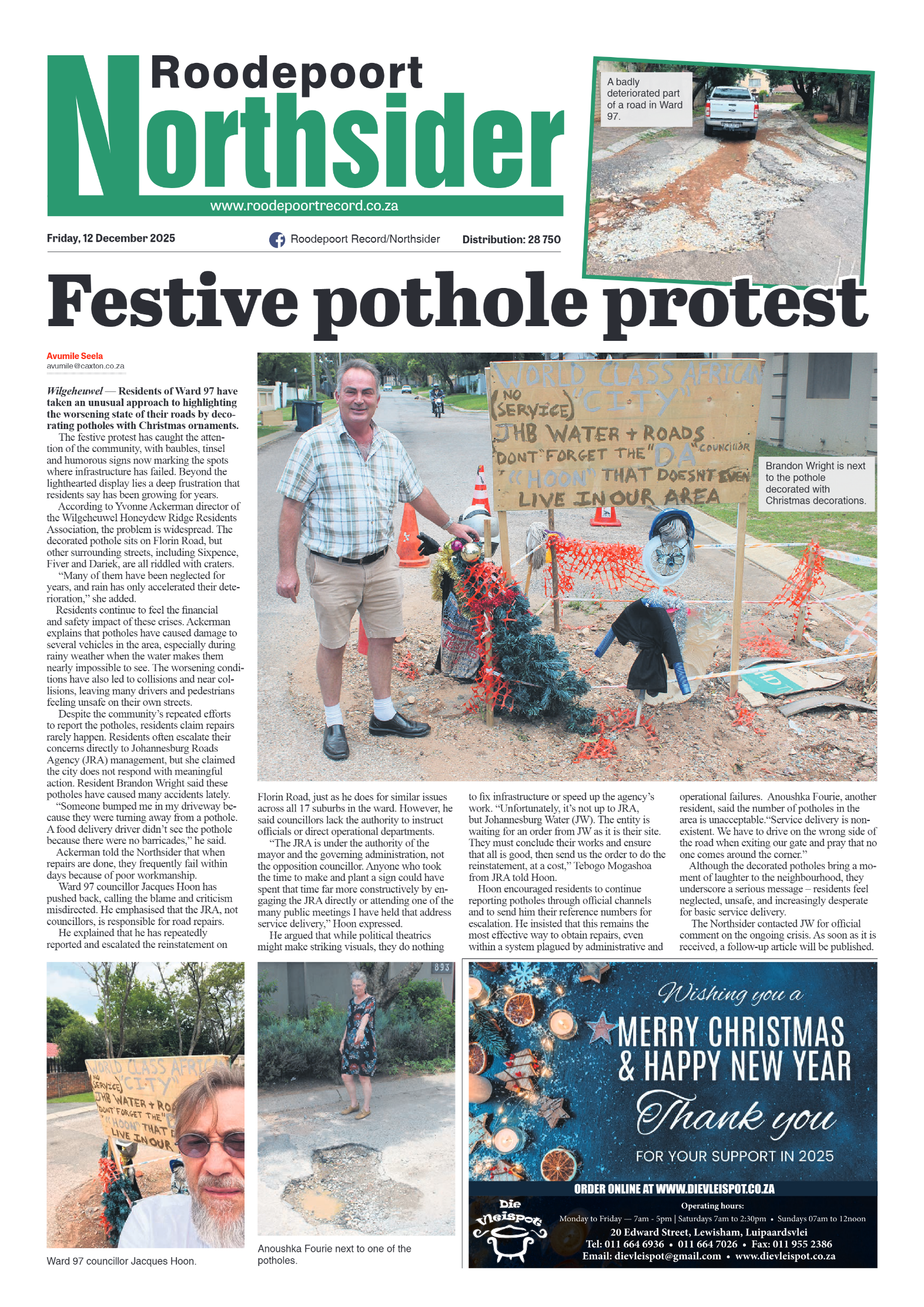 Roodepoort Northsider 12 December 2025 page 3
