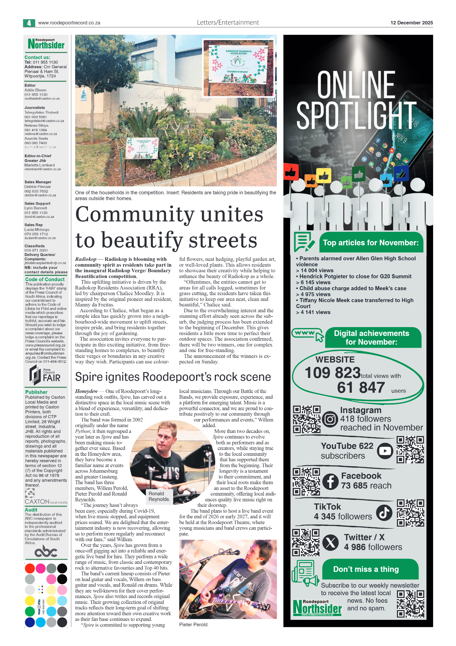 Roodepoort Northsider 12 December 2025 page 6