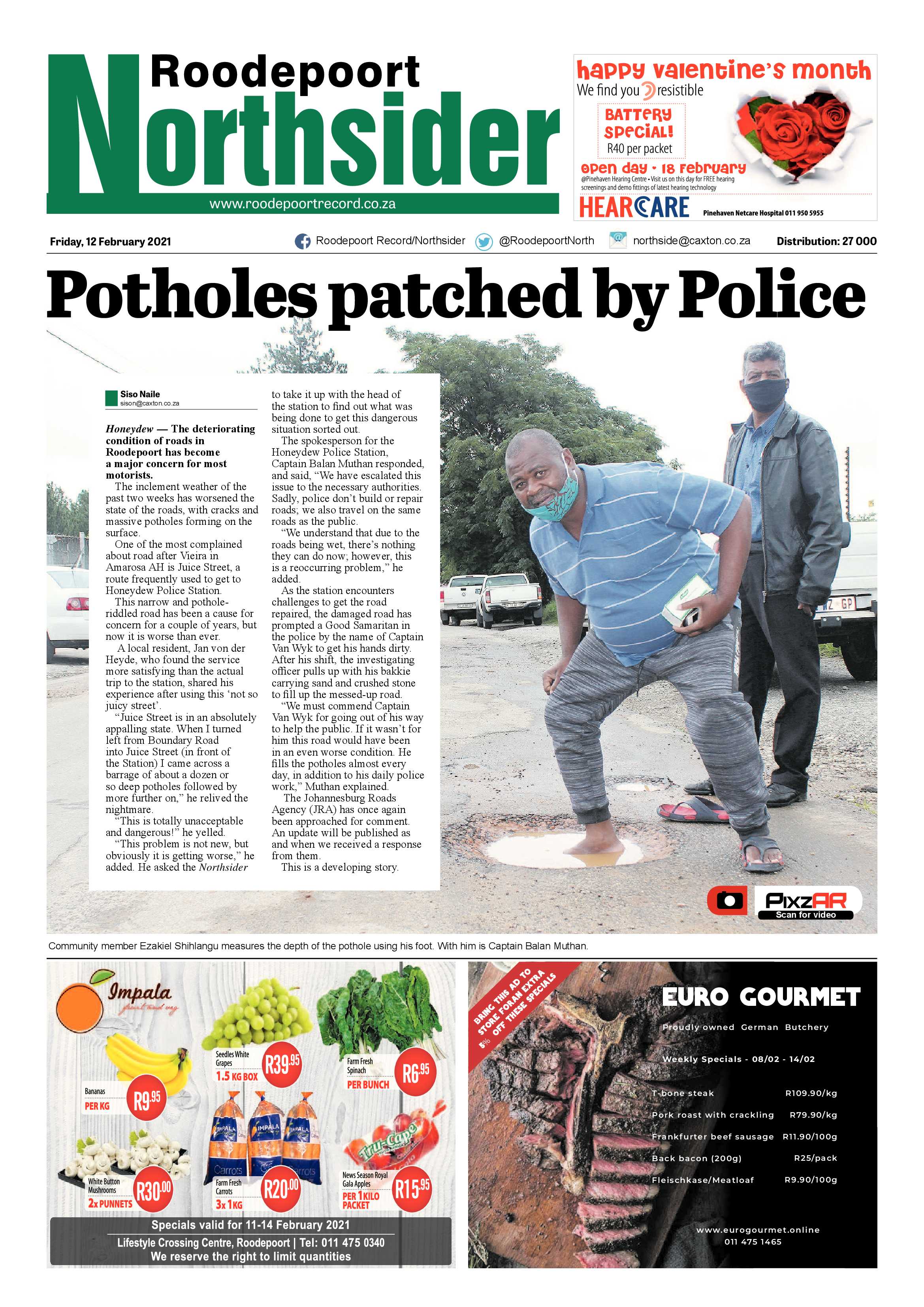 Roodepoort Northsider 12 February 2021 page 1