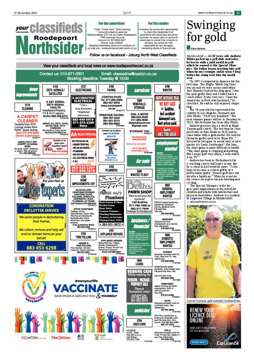 Roodepoort Northsider 12 November 2021 page 11