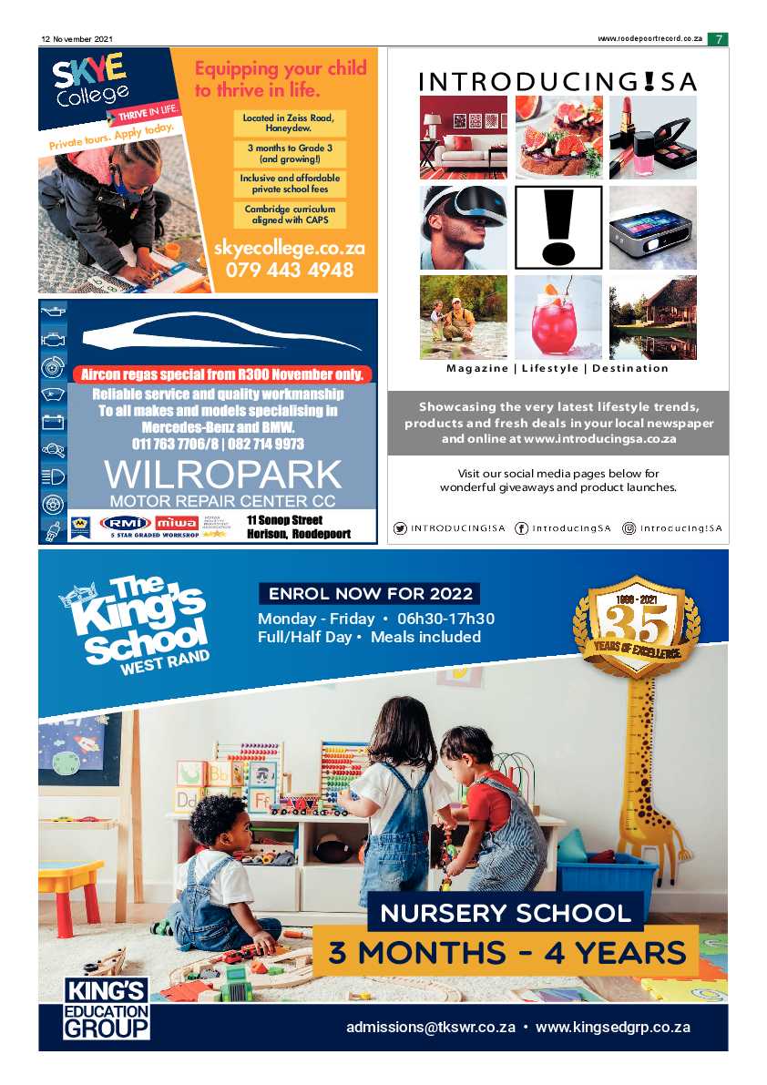 Roodepoort Northsider 12 November 2021 page 7