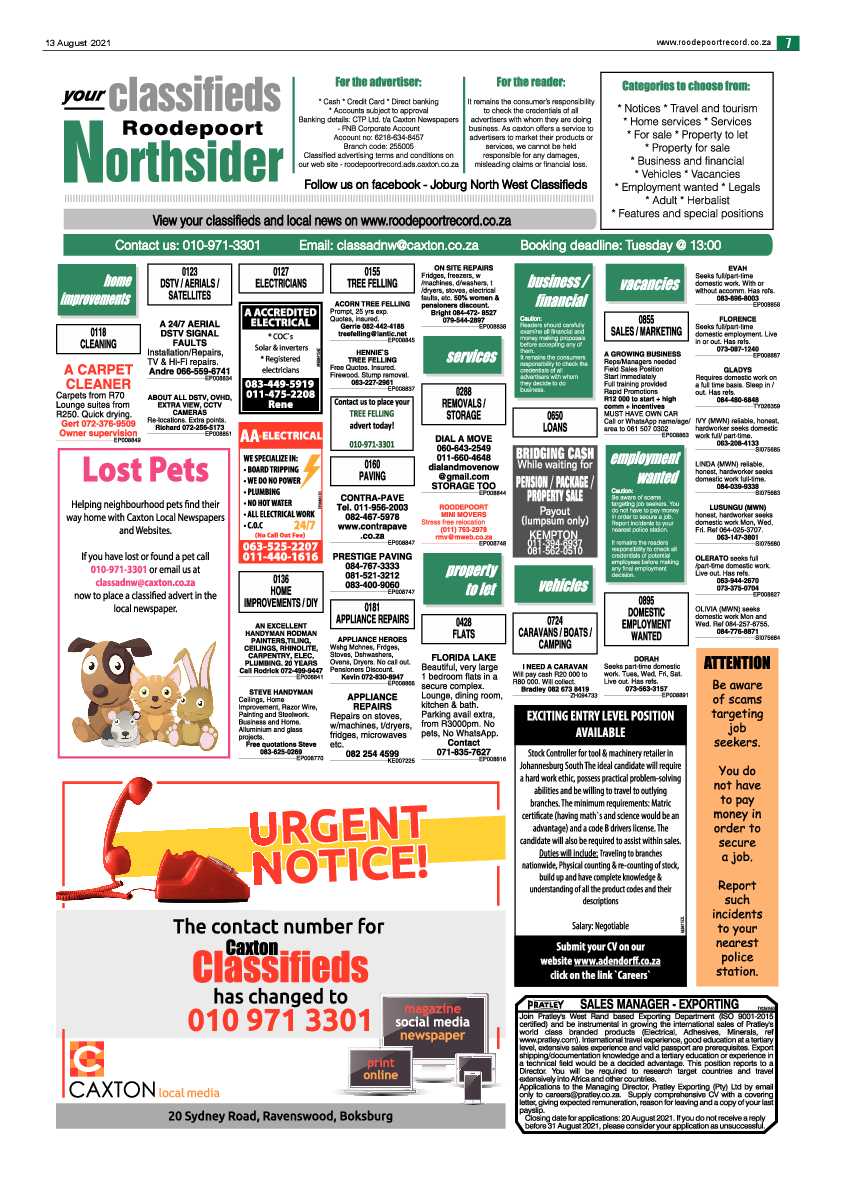 Roodepoort Northsider 13 August 2021 page 7