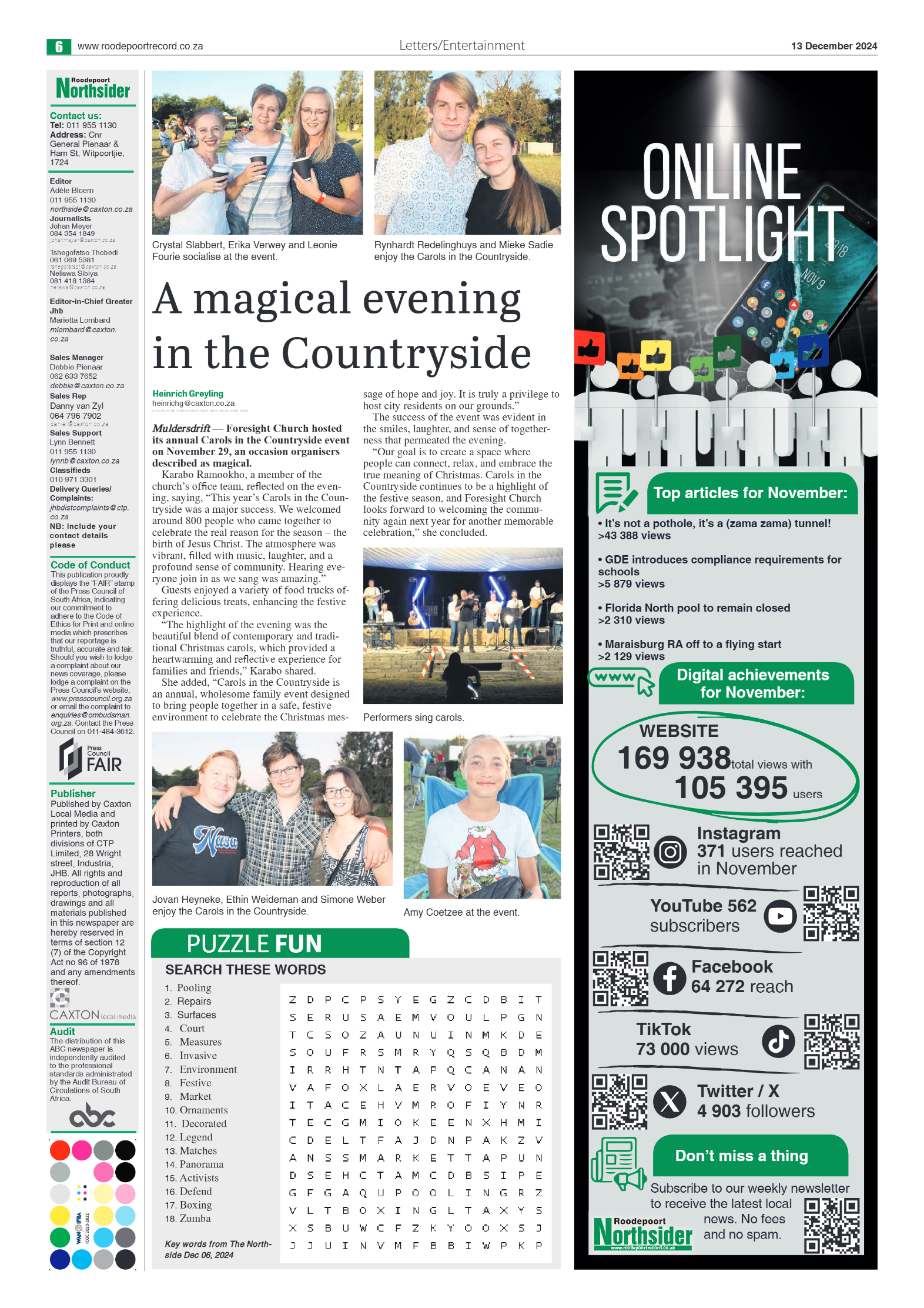 Roodepoort Northsider 13 December 2024 page 6