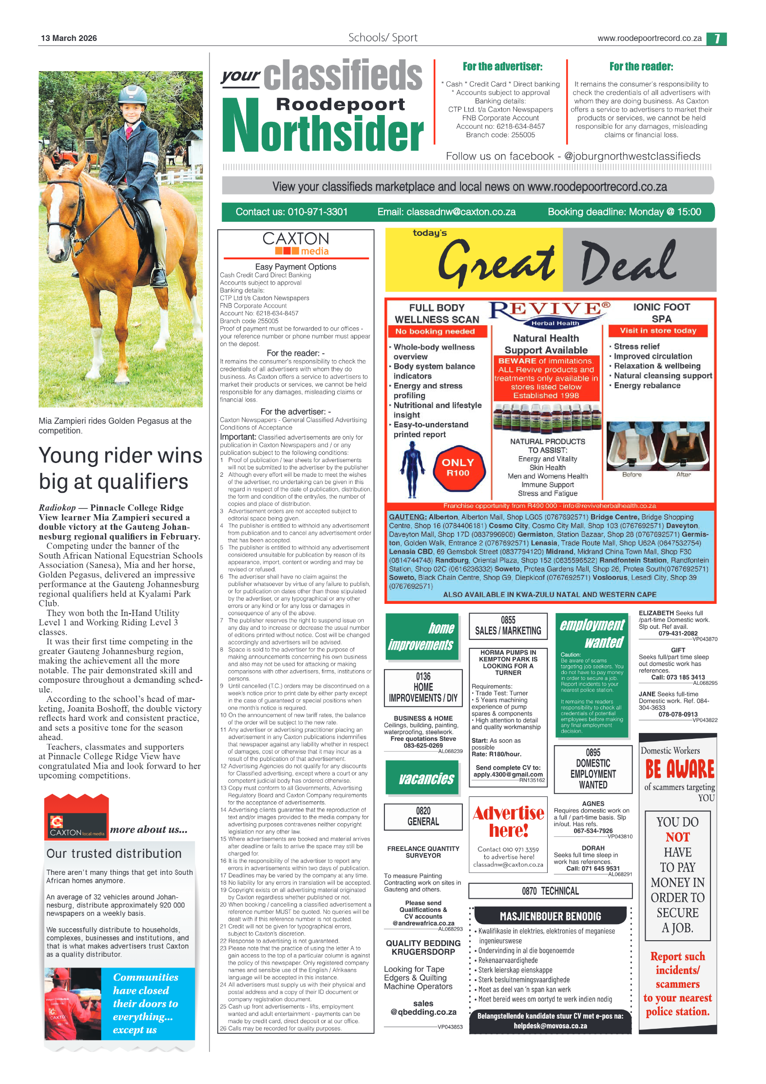 Roodepoort Northsider 13 March 2026 page 9