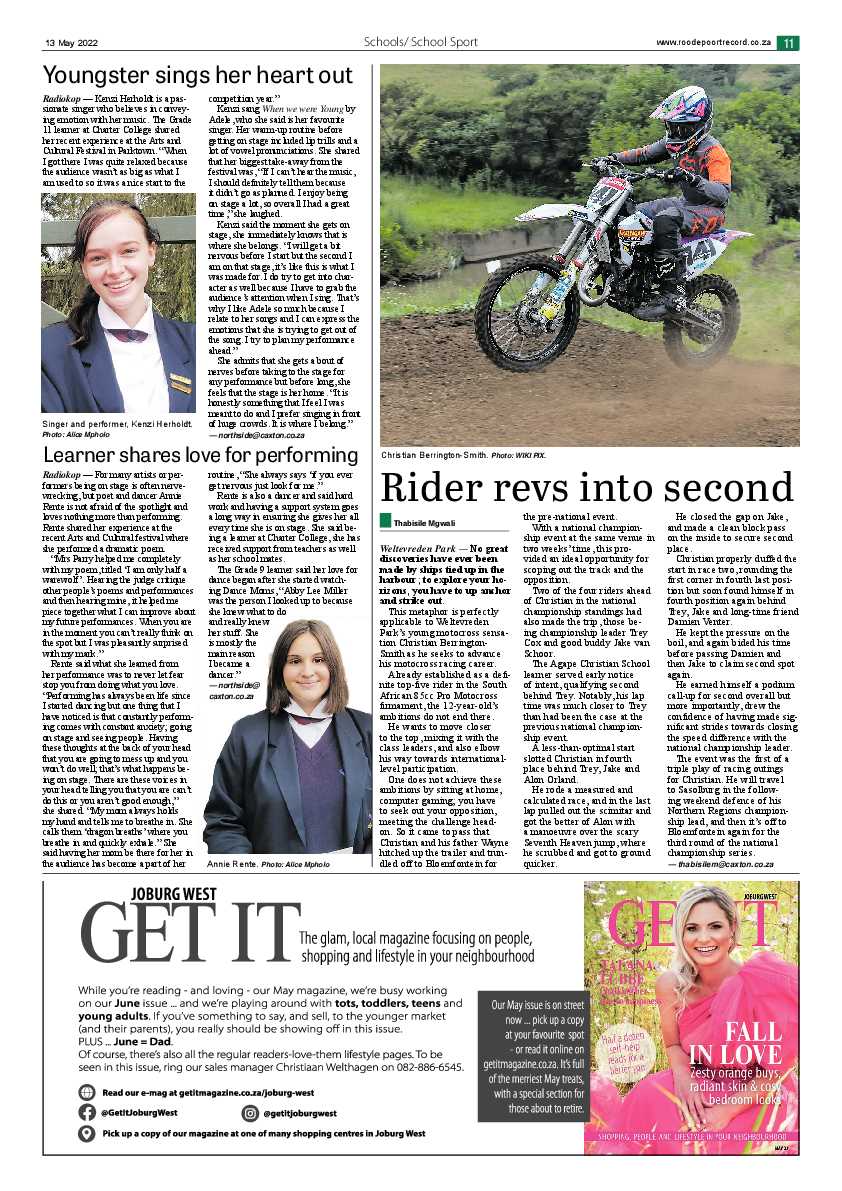Roodepoort Northsider 13 May 2022 page 11