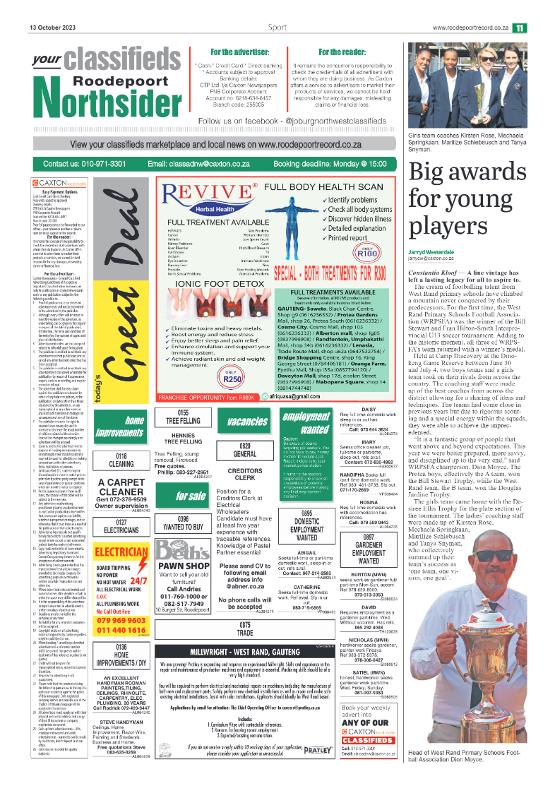 Roodepoort Northsider 13 October 2023 page 11