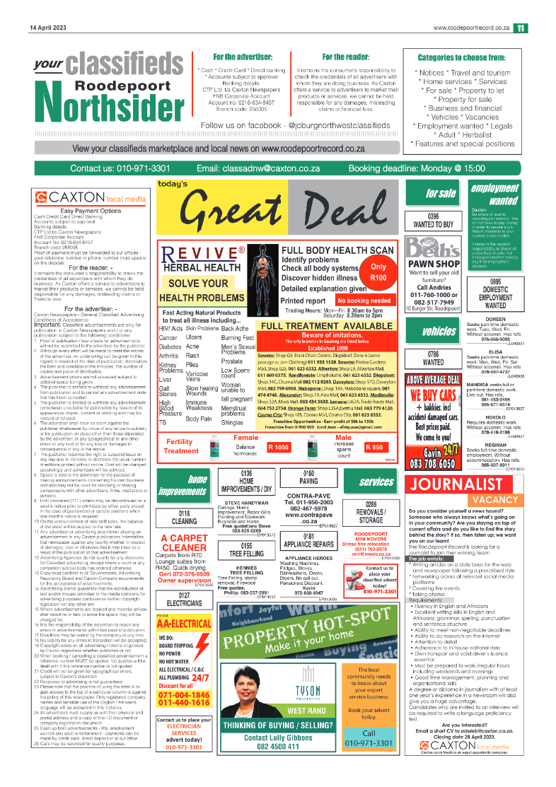 Roodepoort Northsider 14 April 2023 page 11
