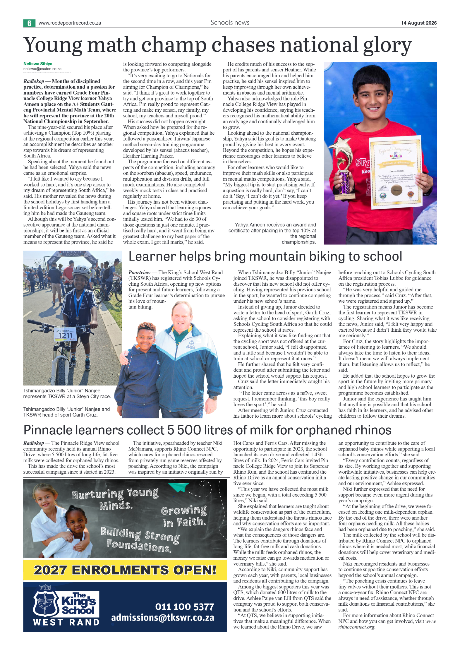 Roodepoort Northsider 14 August 2026 page 6