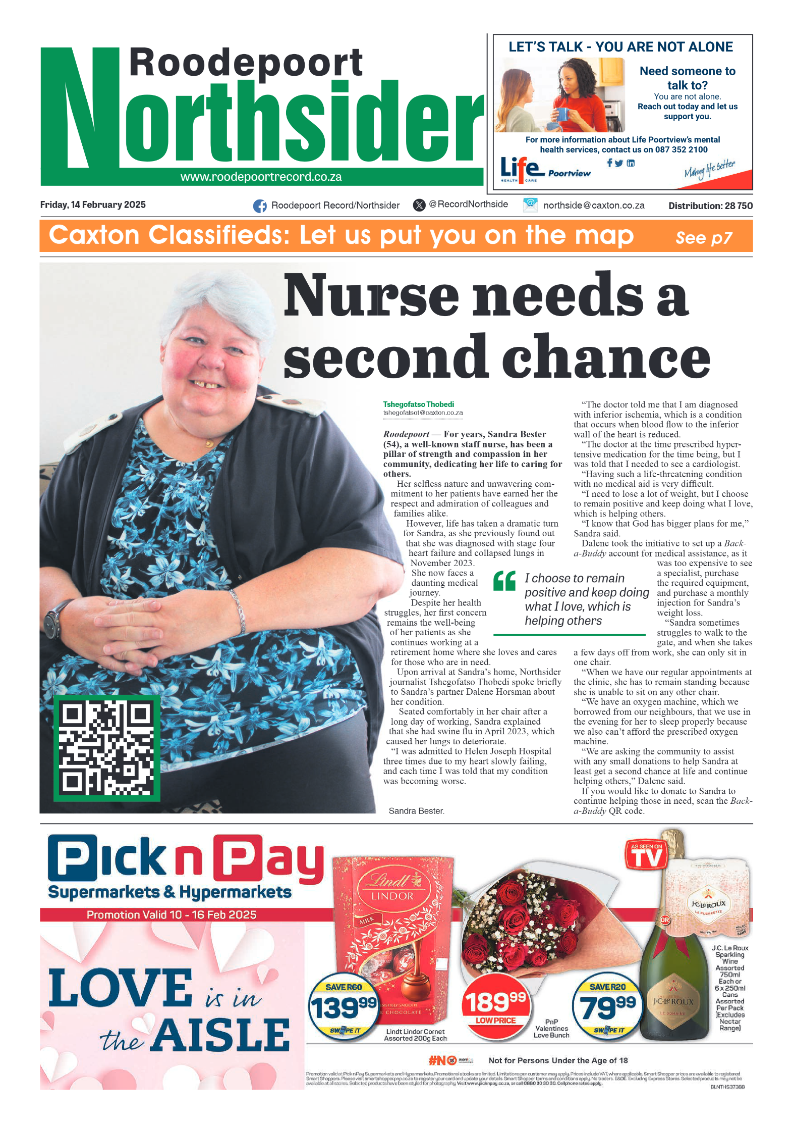 Roodepoort Northsider 14 February 2025 page 1