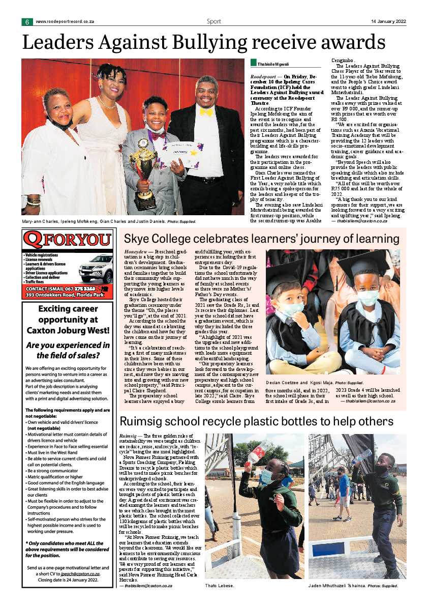 Roodepoort Northsider 14 January 2022 page 6