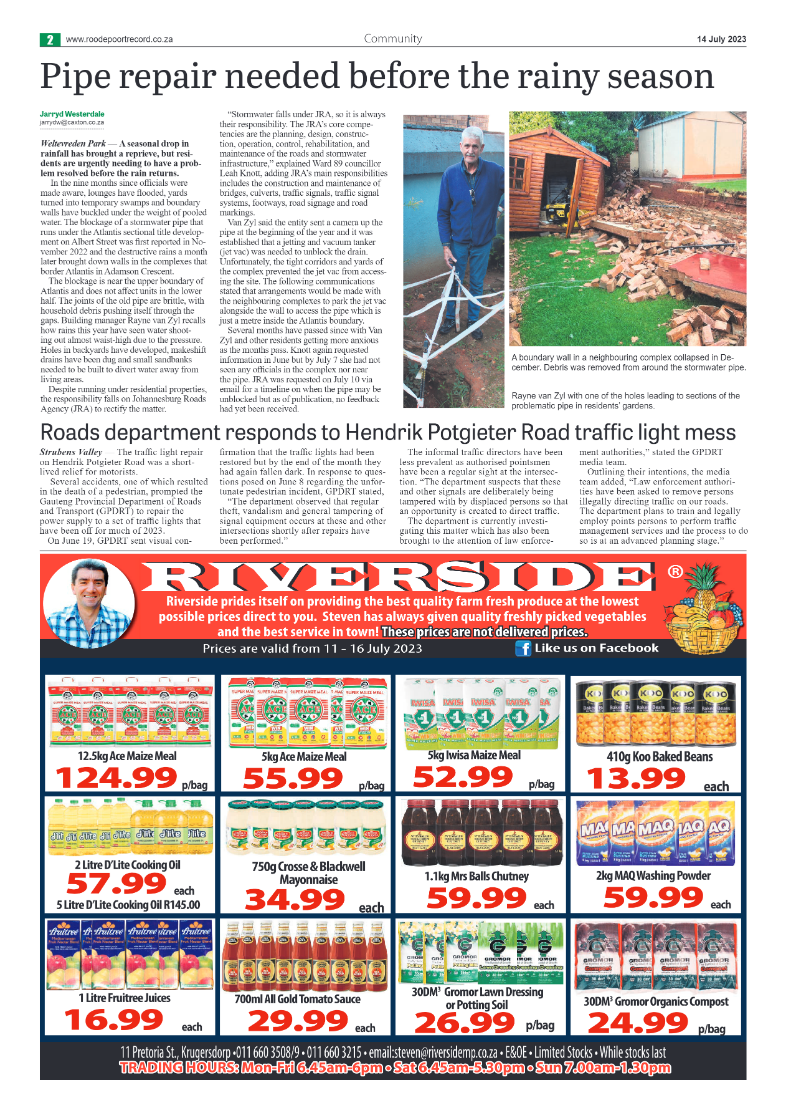 Roodepoort Northsider 14 July 2023 page 2
