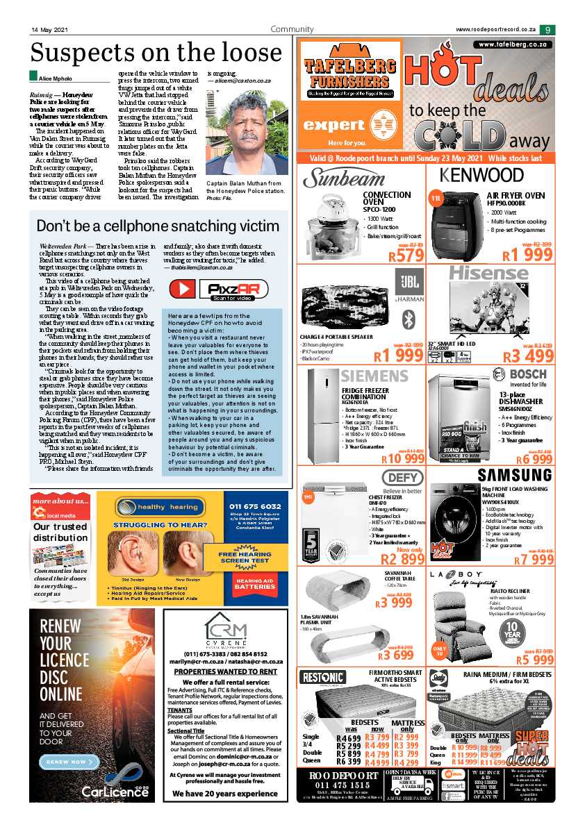 Roodepoort Northsider 14 May 2021 page 9