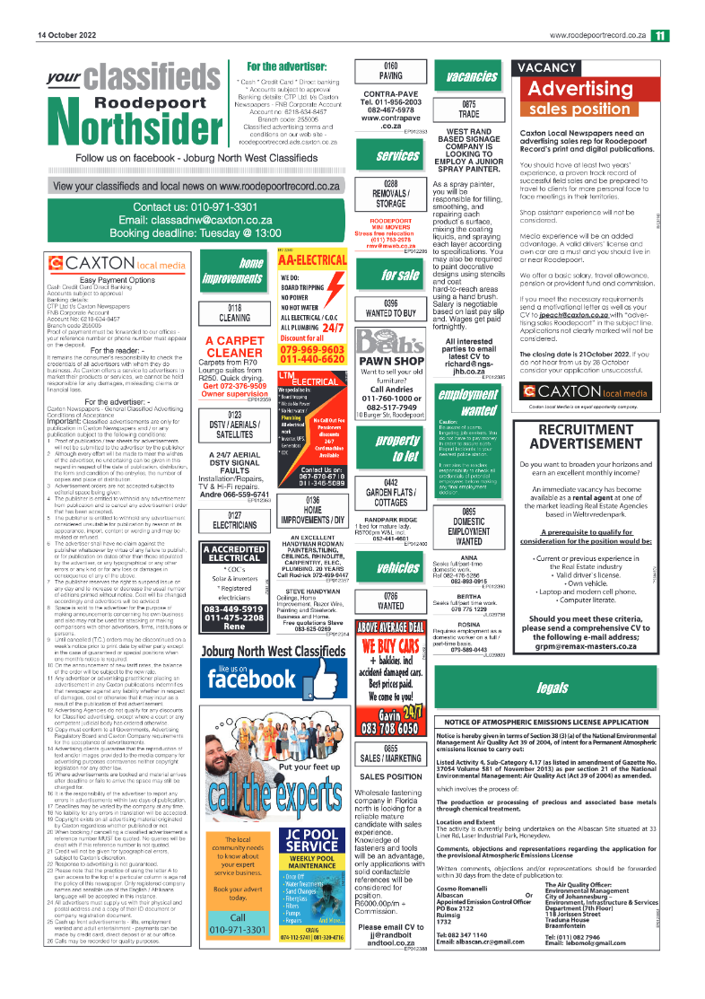 Roodepoort Northsider 14 October 2022 page 11