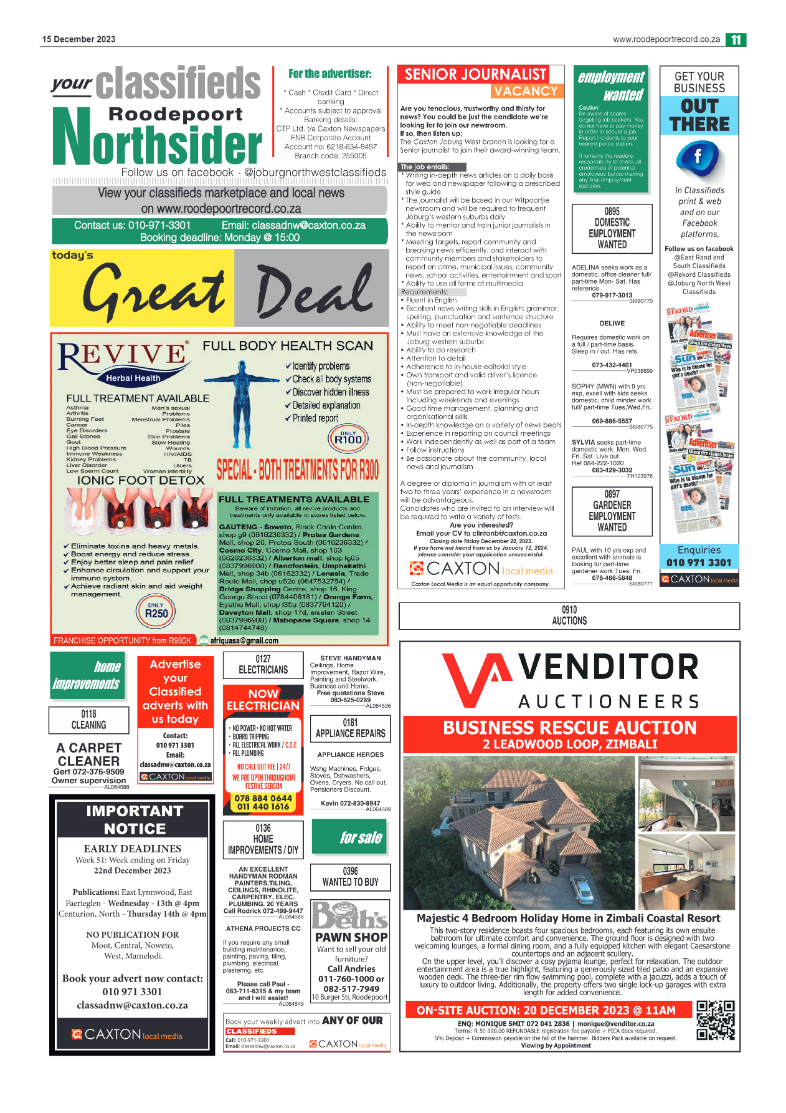 Roodepoort Northsider 15 December 2023 page 11