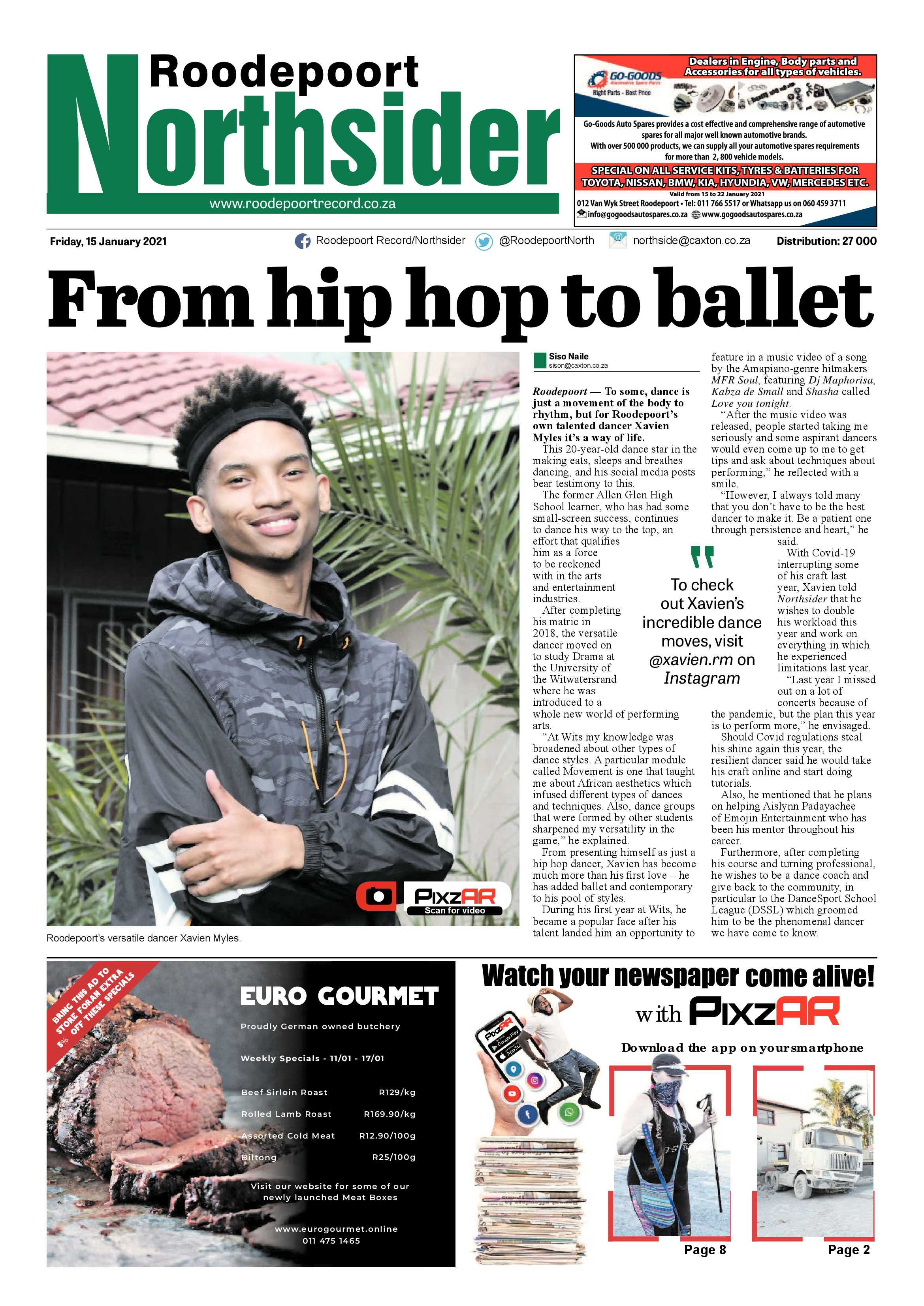 Roodepoort Northsider 15 January 2021 page 1