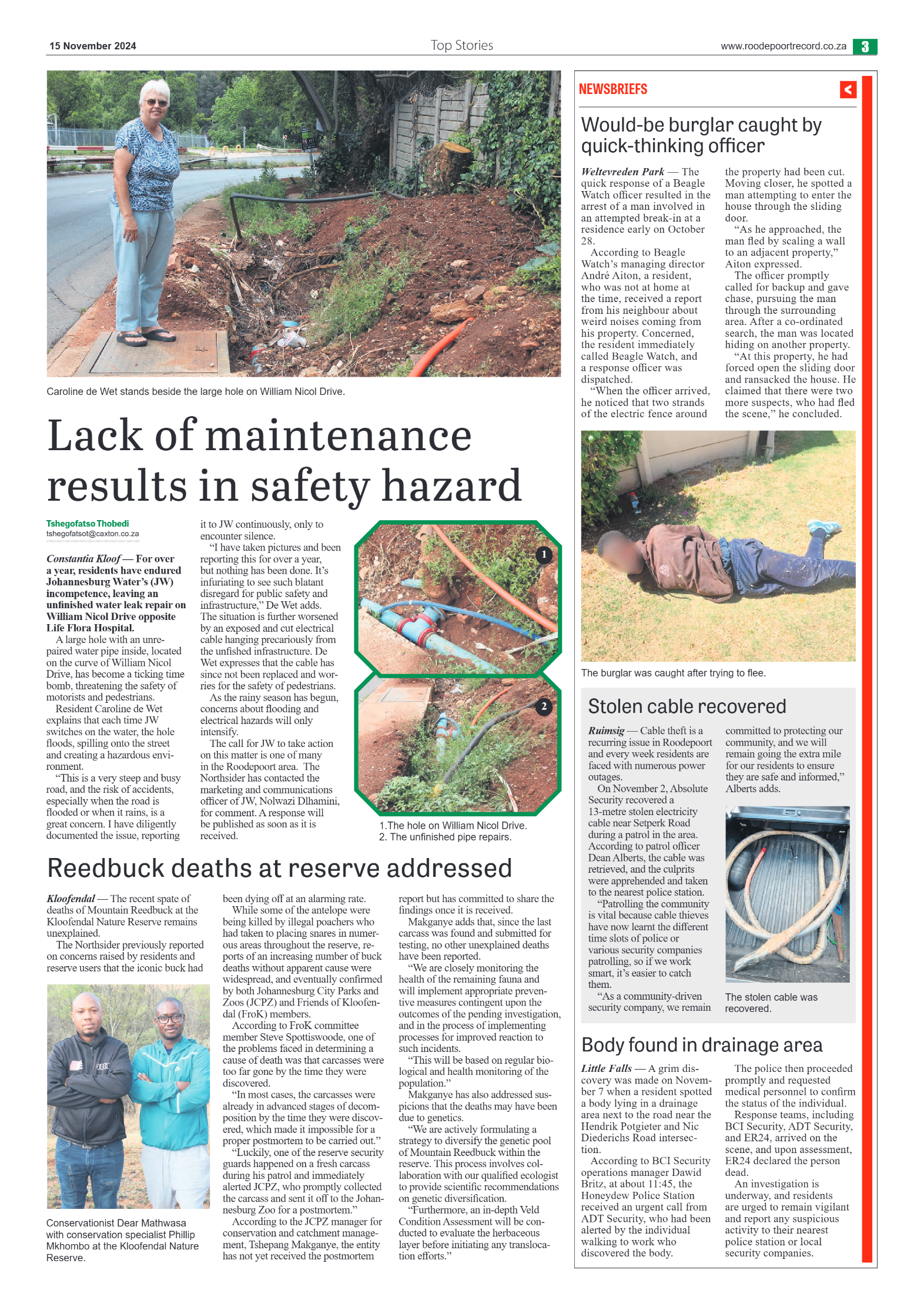 Roodepoort Northsider 15 November 2024 page 3