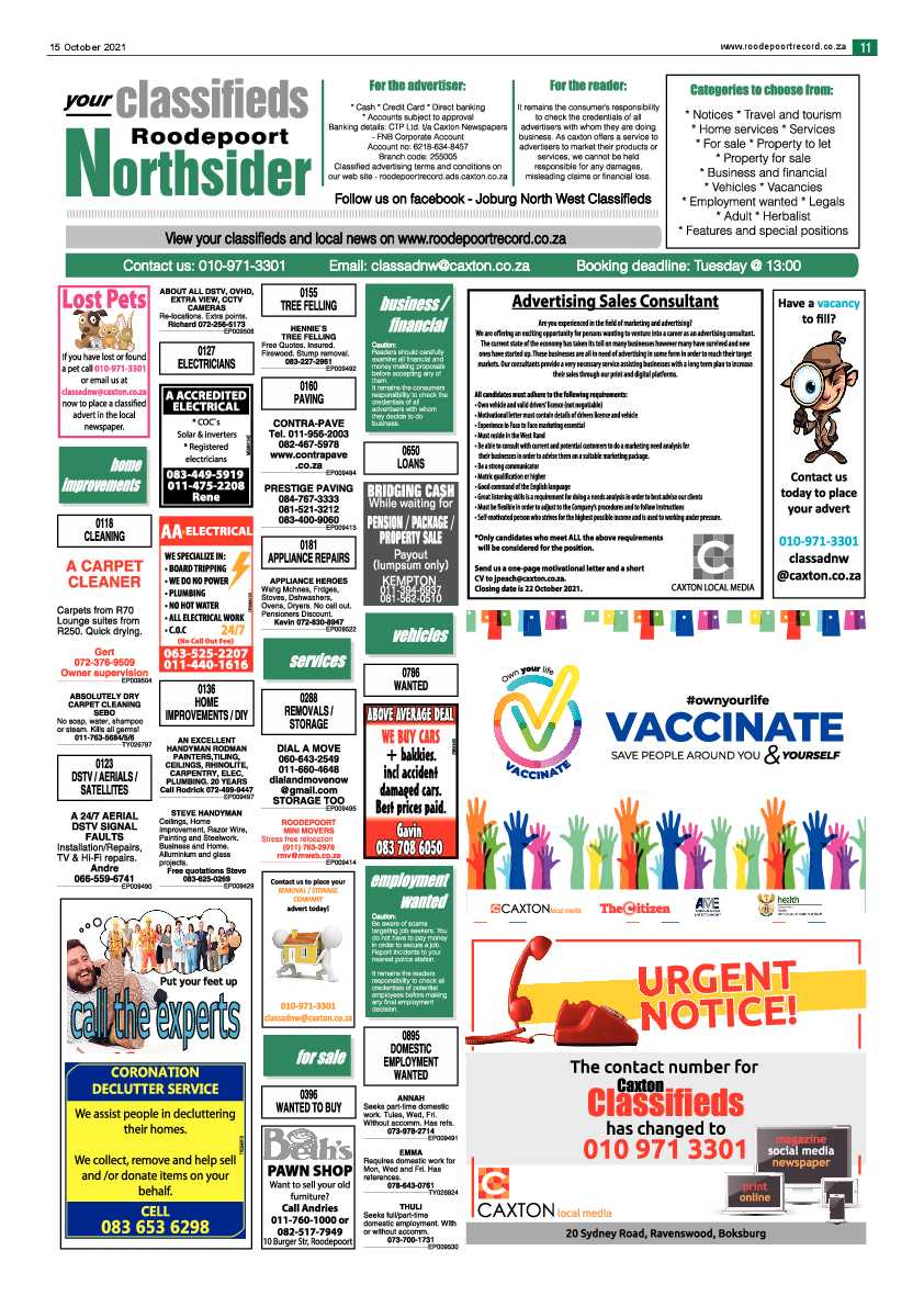 Roodepoort Northsider 15 October 2021 page 11