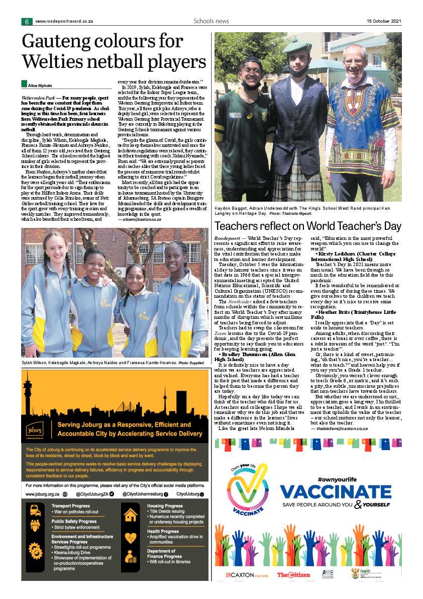 Roodepoort Northsider 15 October 2021 page 6