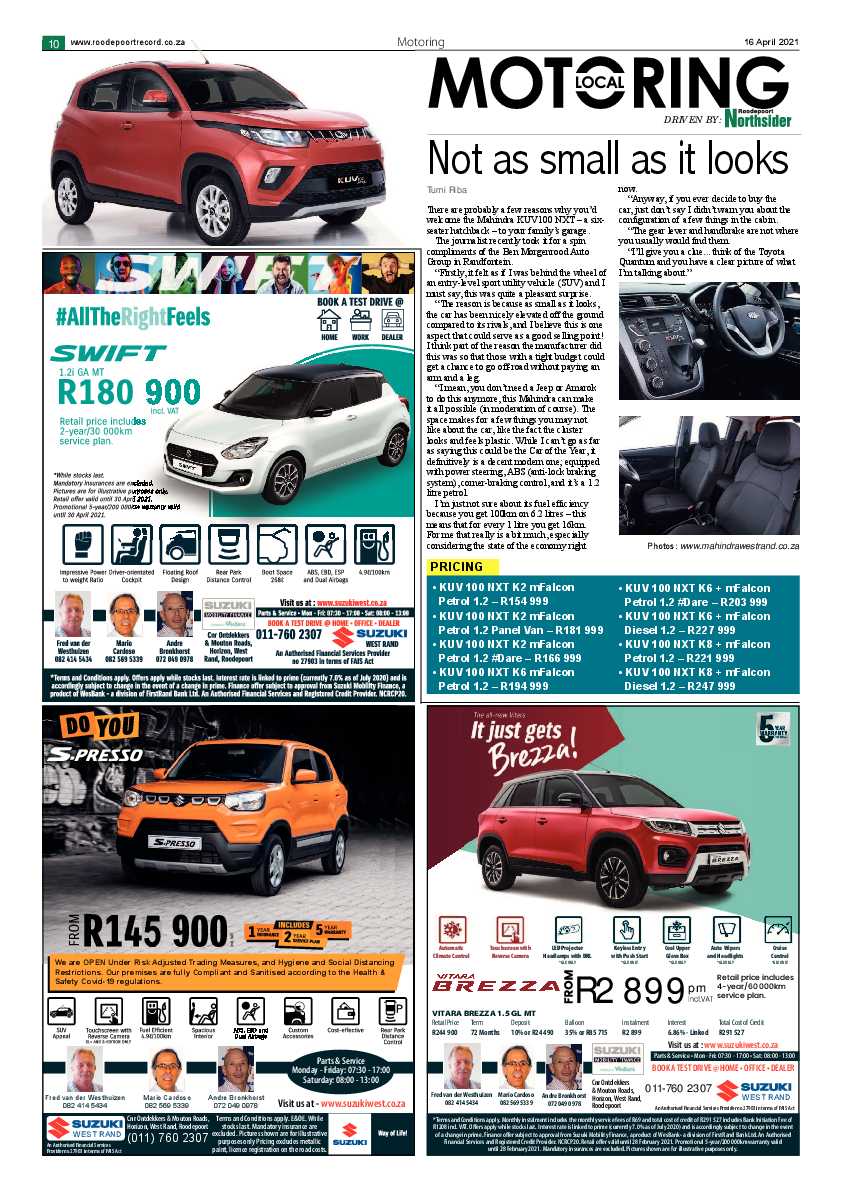 Roodepoort Northsider 16 April 2021 page 10