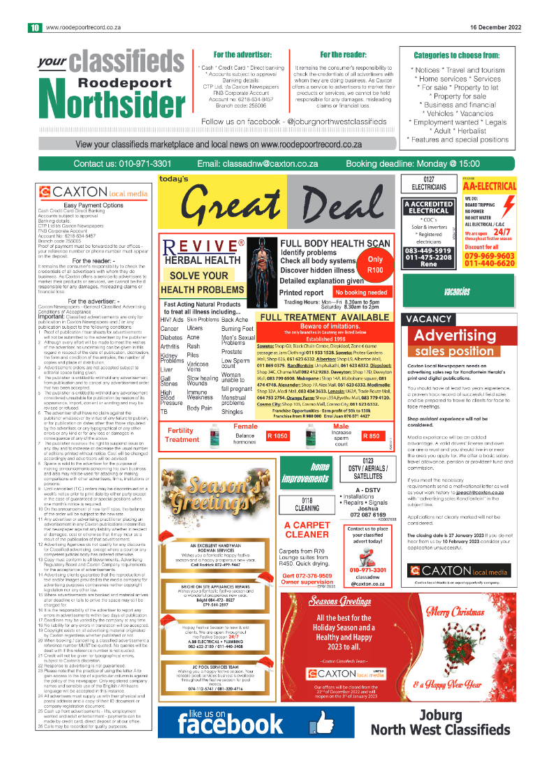 Roodepoort Northsider 16 December 2022 page 10