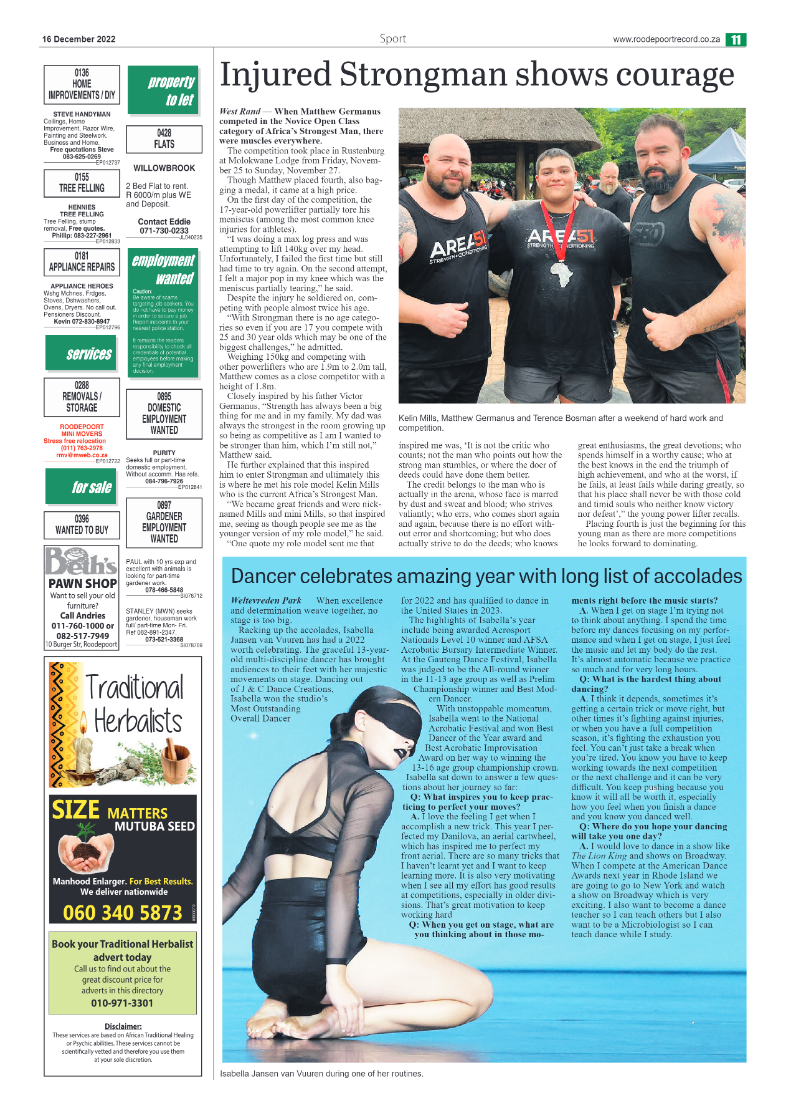 Roodepoort Northsider 16 December 2022 page 11