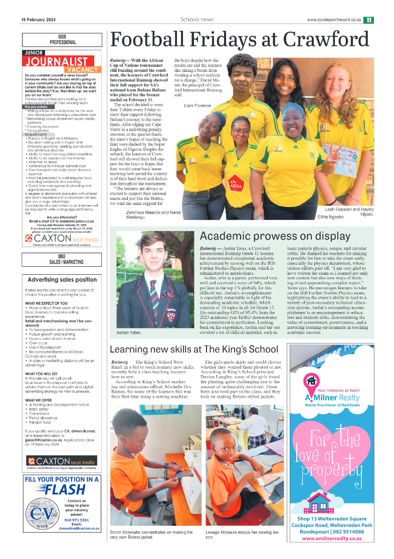 Roodepoort Northsider 16 February 2024 page 11