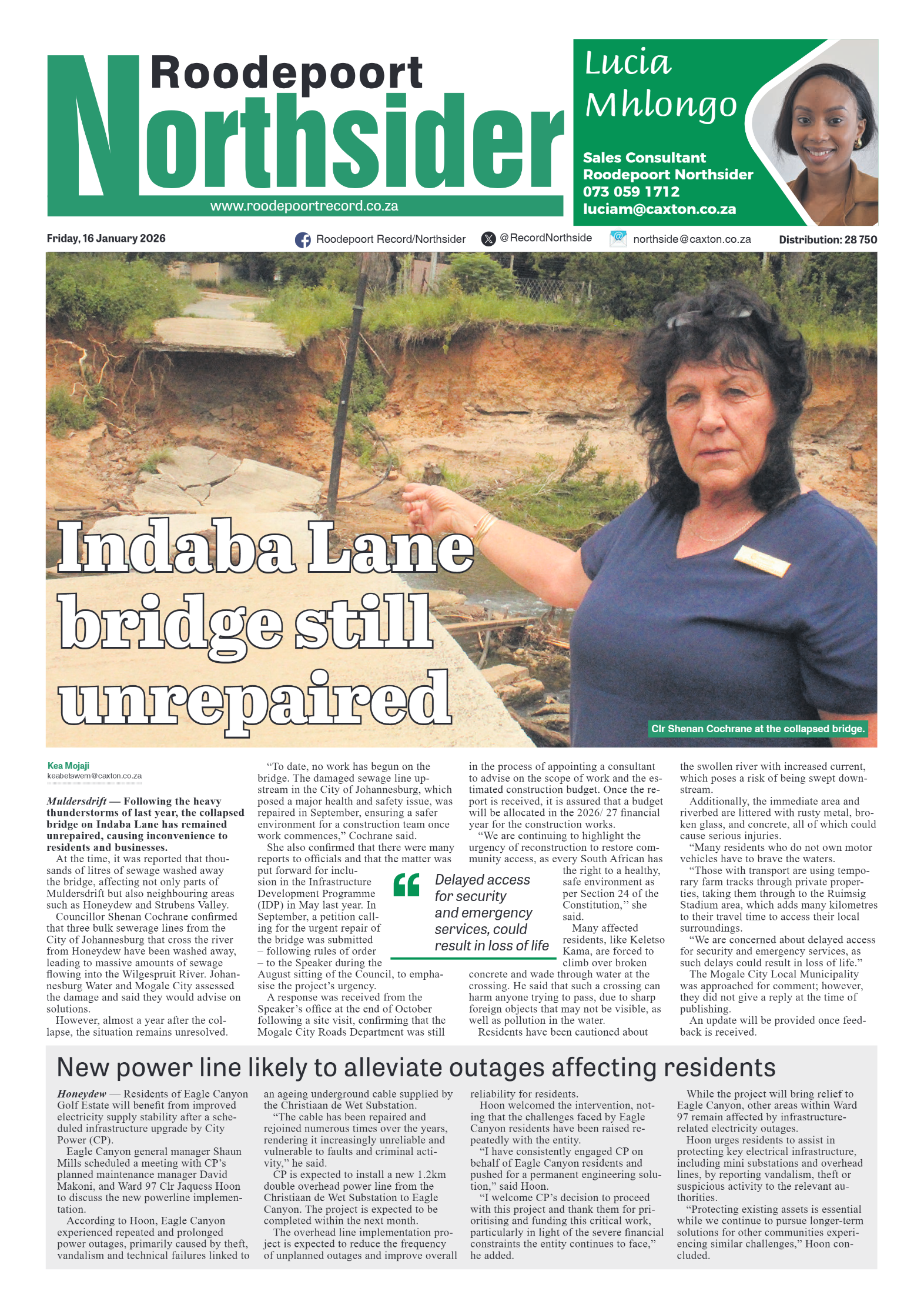 Roodepoort Northsider 16 January 2026 page 3