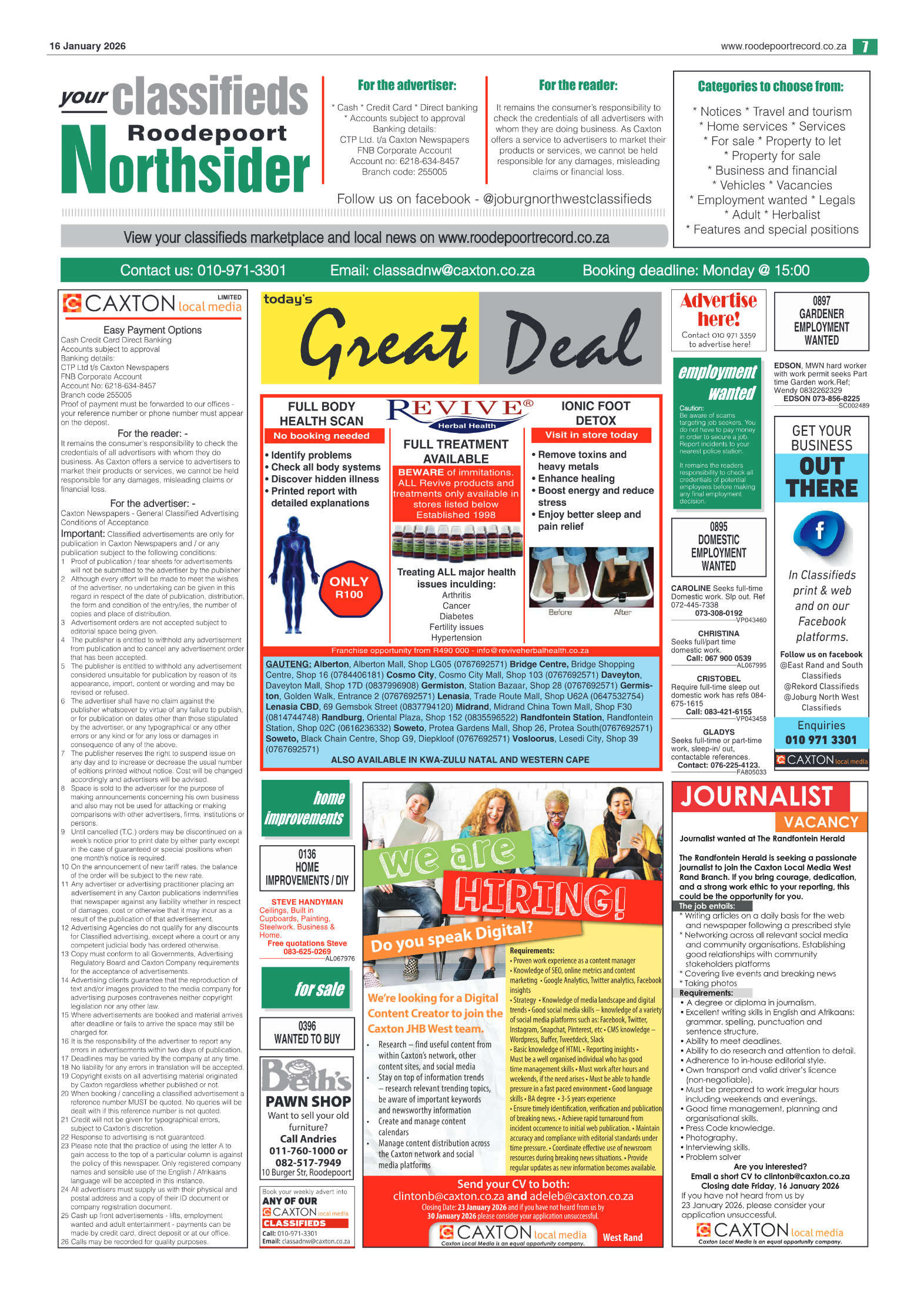 Roodepoort Northsider 16 January 2026 page 9