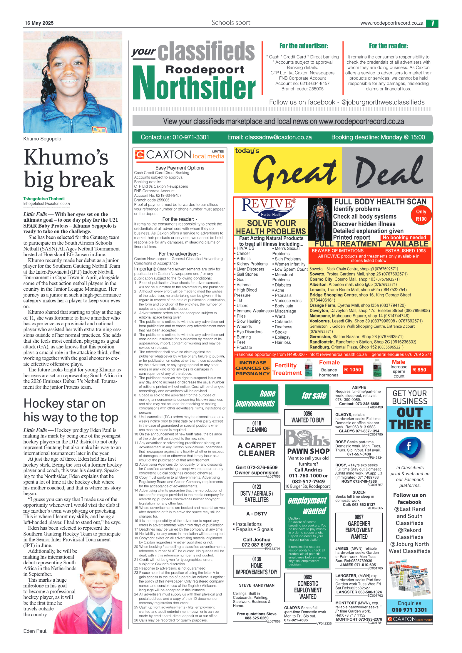 Roodepoort Northsider 16 May 2025 page 9