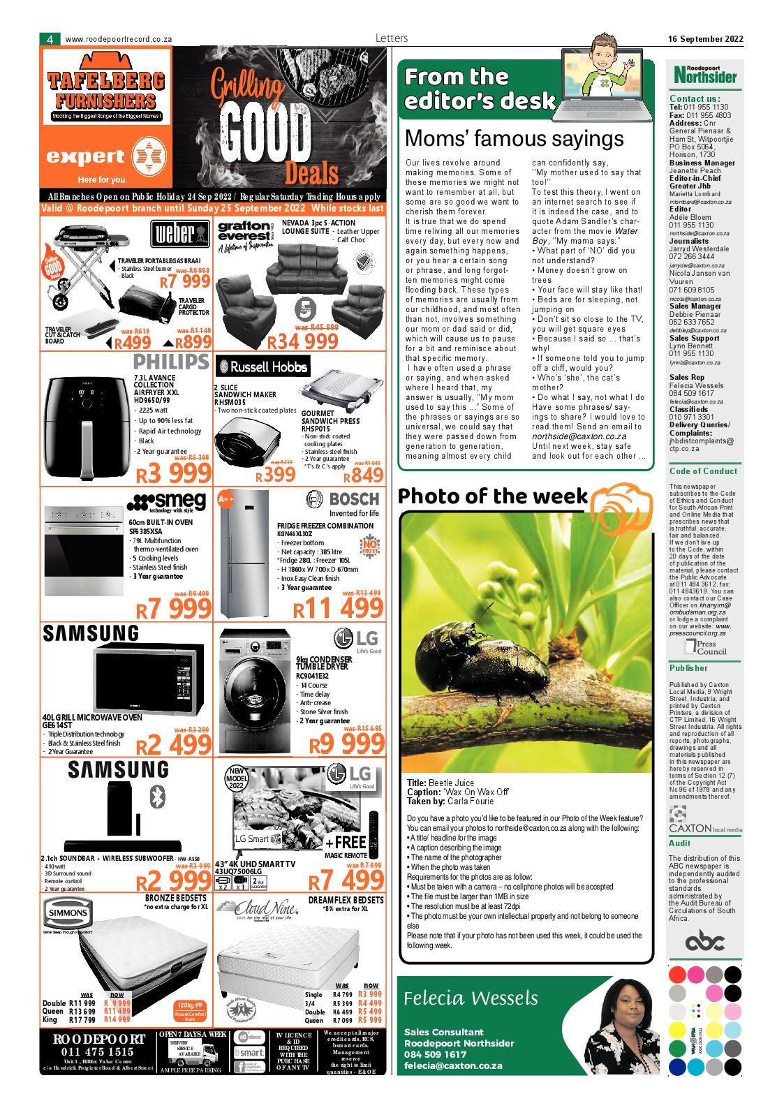 Roodepoort Northsider 16 September 2022 page 4