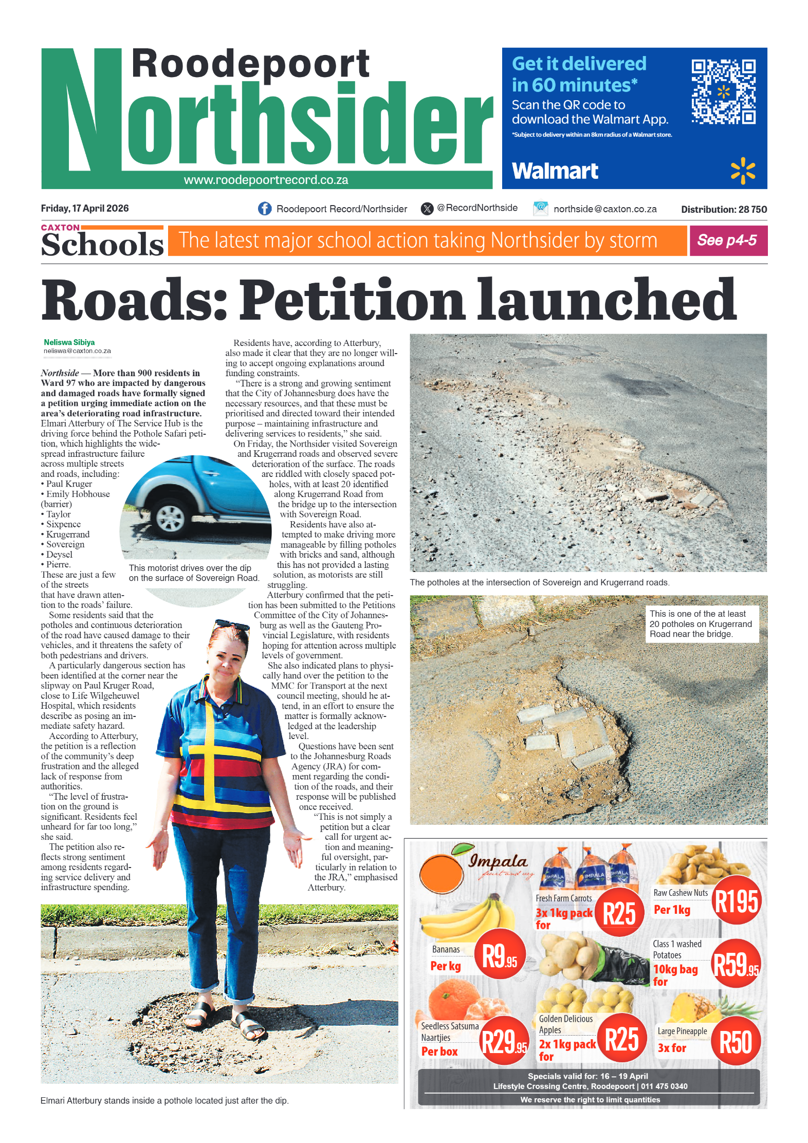 Roodepoort Northsider 17 April 2026 page 1