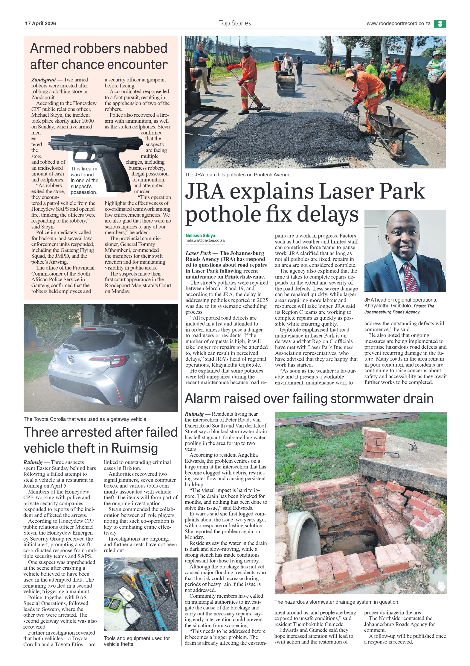 Roodepoort Northsider 17 April 2026 page 3