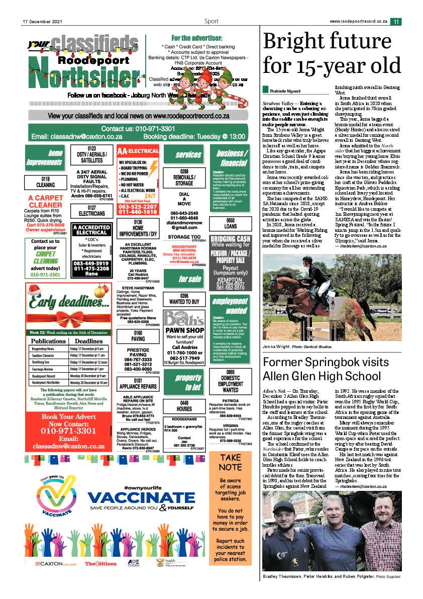 Roodepoort Northsider 17 December 2021 page 11