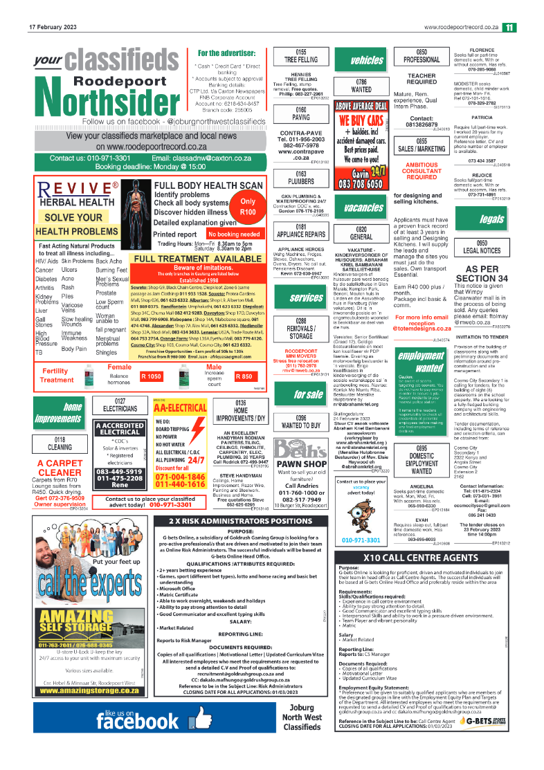 Roodepoort Northsider 17 February 2023 page 11