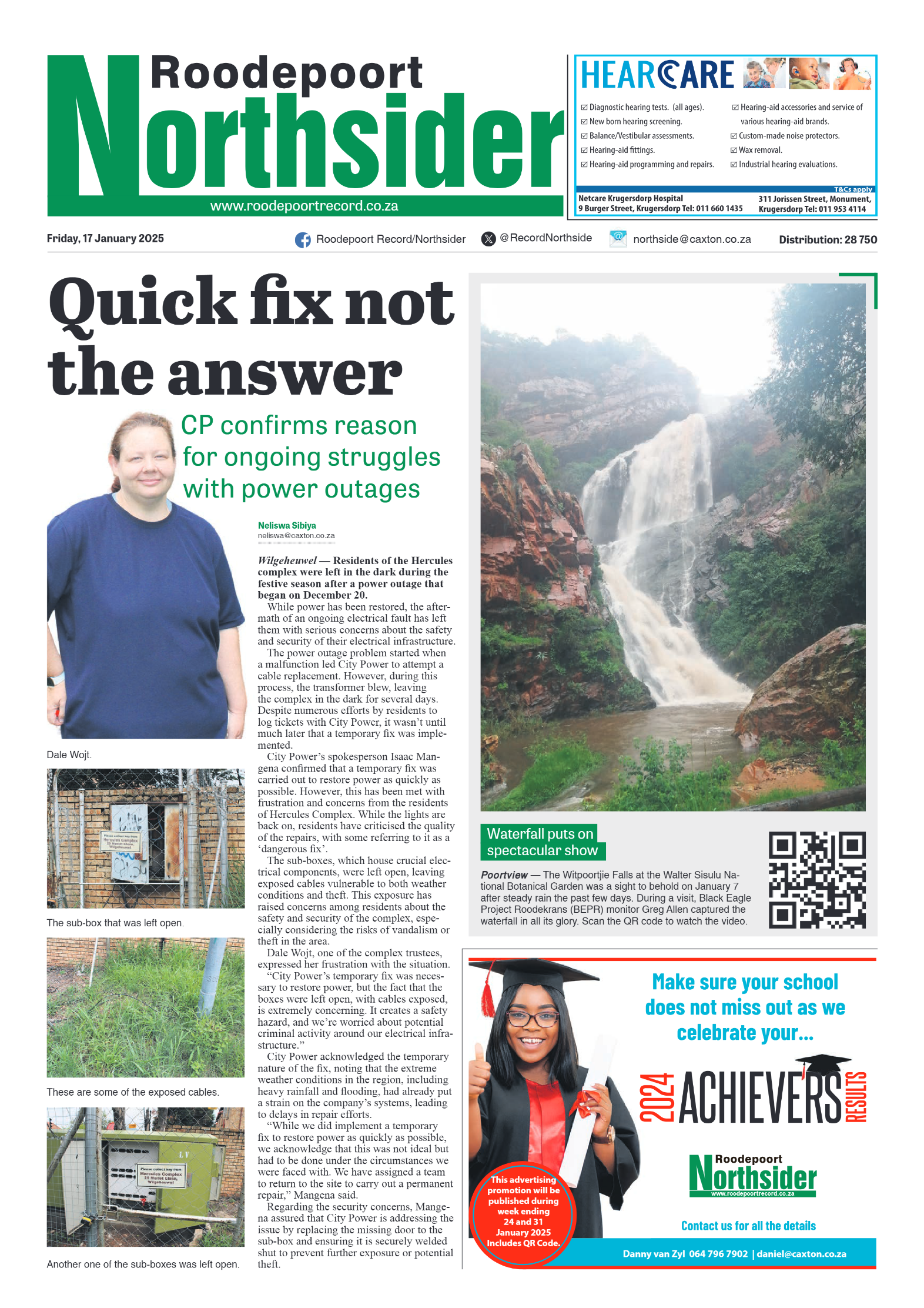 Roodepoort Northsider 17 January 2025 page 1