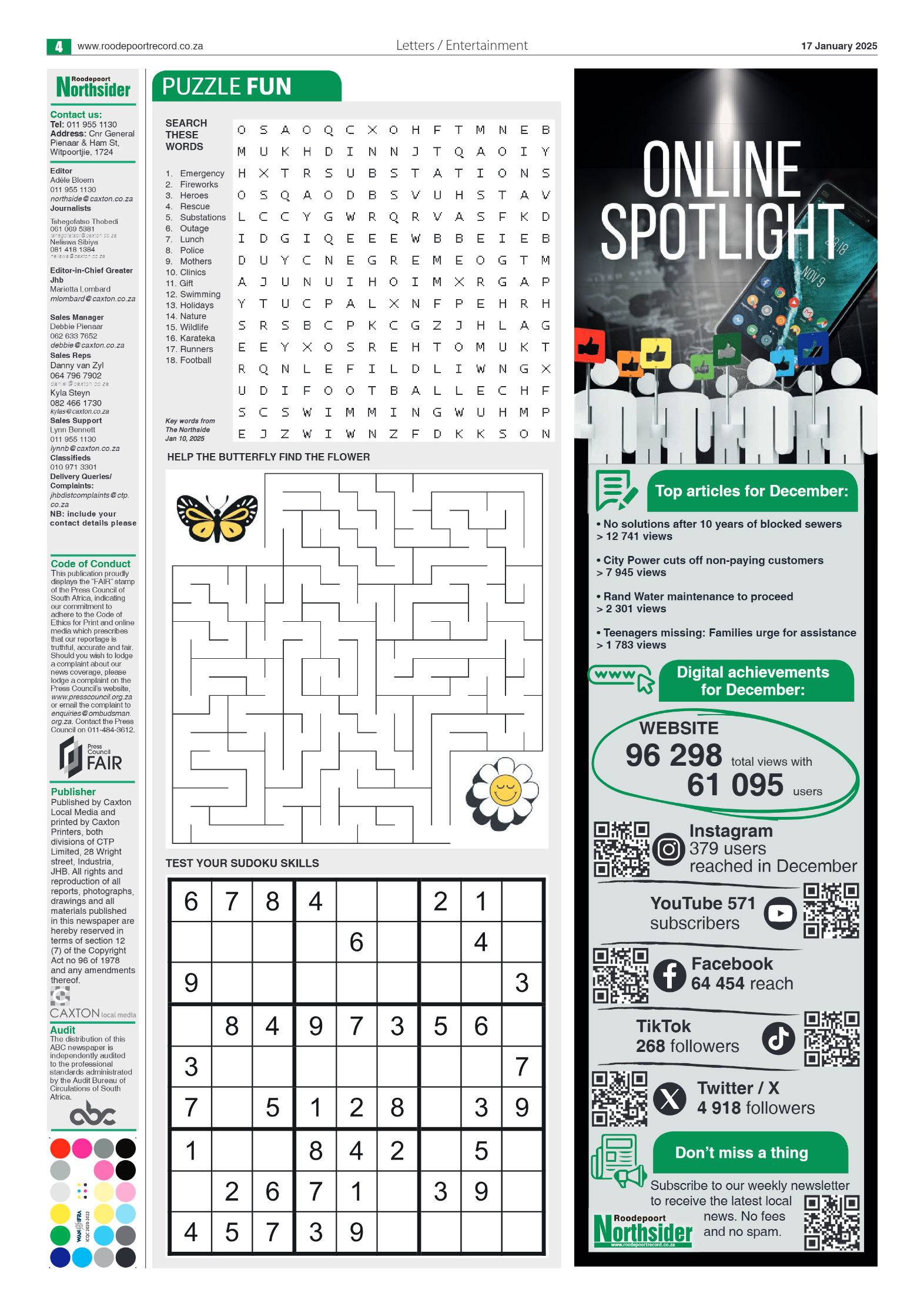 Roodepoort Northsider 17 January 2025 page 4