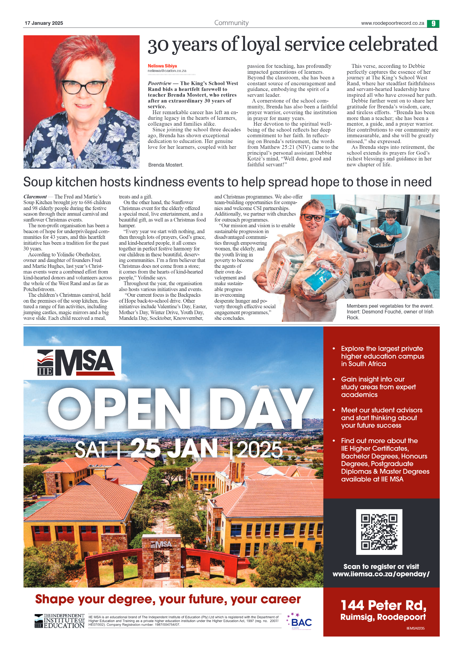 Roodepoort Northsider 17 January 2025 page 9
