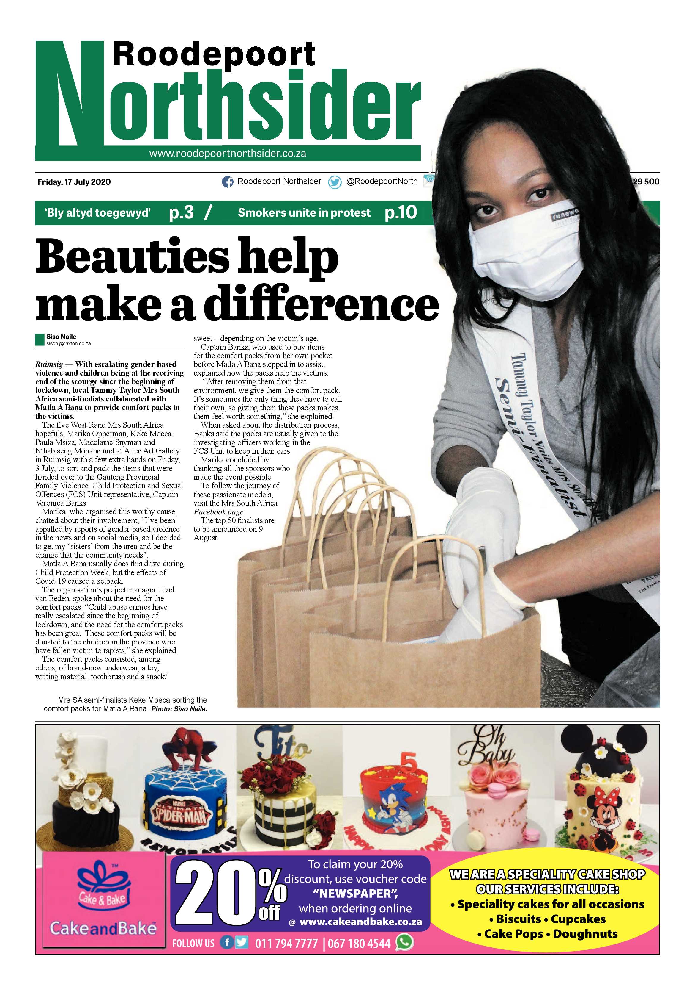 Roodepoort Northsider 17 July 2020 page 1