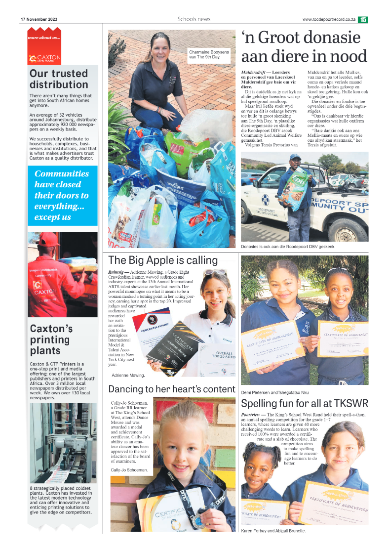 Roodepoort Northsider 17 November 2023 page 15